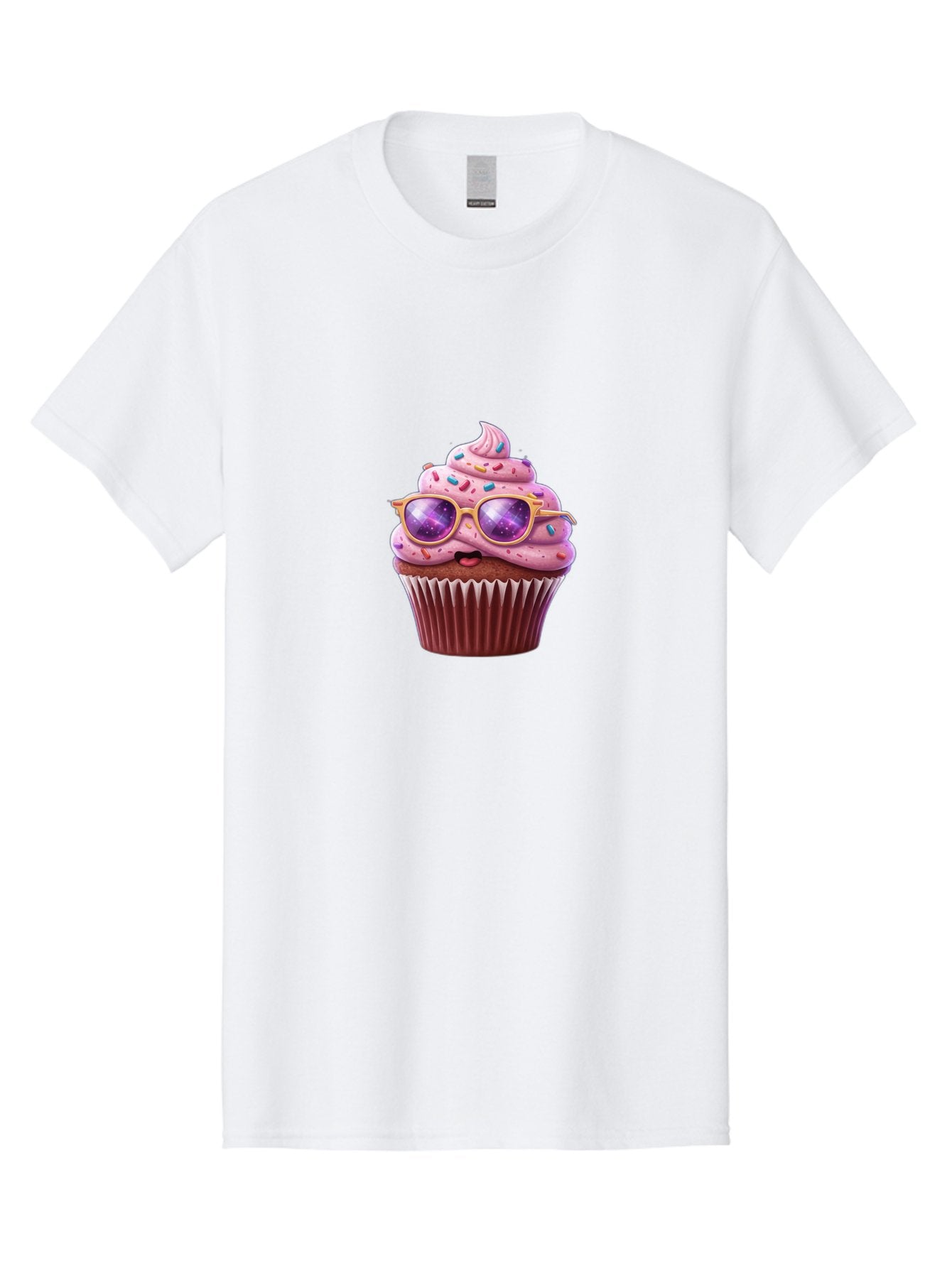 Cupcake-With-Sunglasses-1 Men'S Graphic Tee, 100% Cotton, Comfortable Casual Summer Wear, Machine Washable, Vintage Camera, Old Camera, Antique Camera, Black Camera, Classic Photography, Photography Equipment, Nostalgic Device, Film Camera, Bah872 3