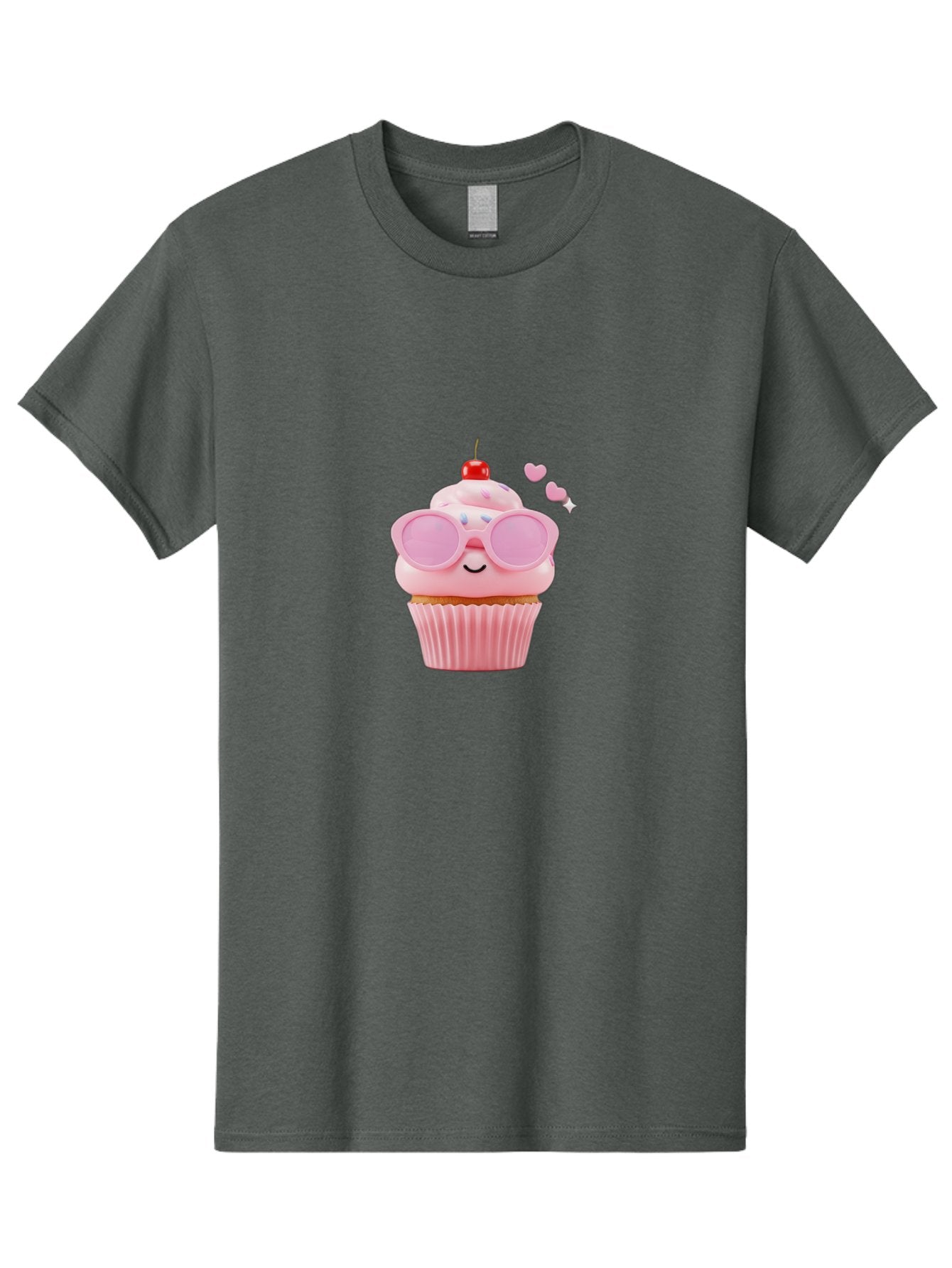 Cupcake-With-Sunglasses-2 Men'S Graphic Tee, 100% Cotton, Comfortable Casual Summer Wear, Machine Washable, Vintage Camera, Old Camera, Antique Camera, Black Camera, Classic Photography, Photography Equipment, Nostalgic Device, Film Camera, Bah873 4