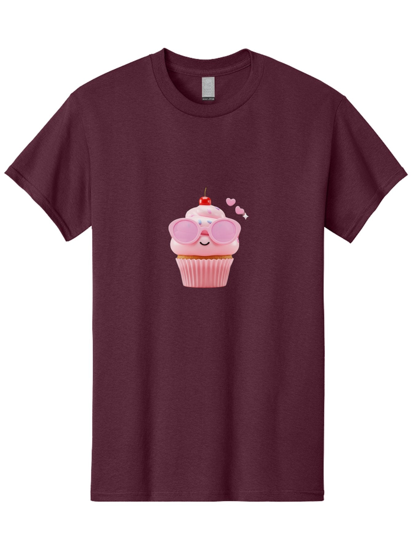 Cupcake-With-Sunglasses-2 Men'S Graphic Tee, 100% Cotton, Comfortable Casual Summer Wear, Machine Washable, Vintage Camera, Old Camera, Antique Camera, Black Camera, Classic Photography, Photography Equipment, Nostalgic Device, Film Camera, Bah873 9