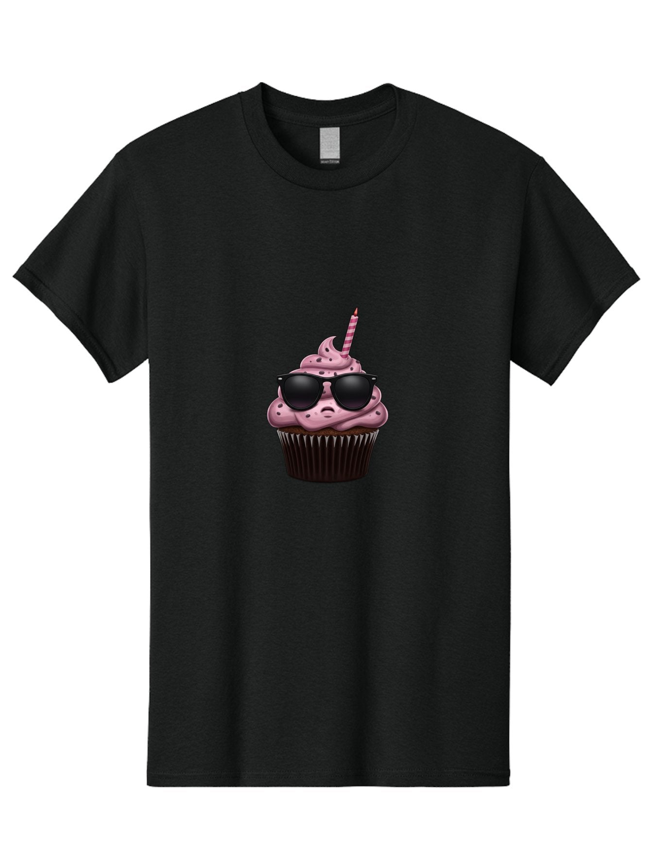 Cupcake-With-Sunglasses-3 Men'S Graphic Tee, 100% Cotton, Comfortable Casual Summer Wear, Machine Washable, Vintage Camera, Old Camera, Antique Camera, Black Camera, Classic Photography, Photography Equipment, Nostalgic Device, Film Camera, Bah874