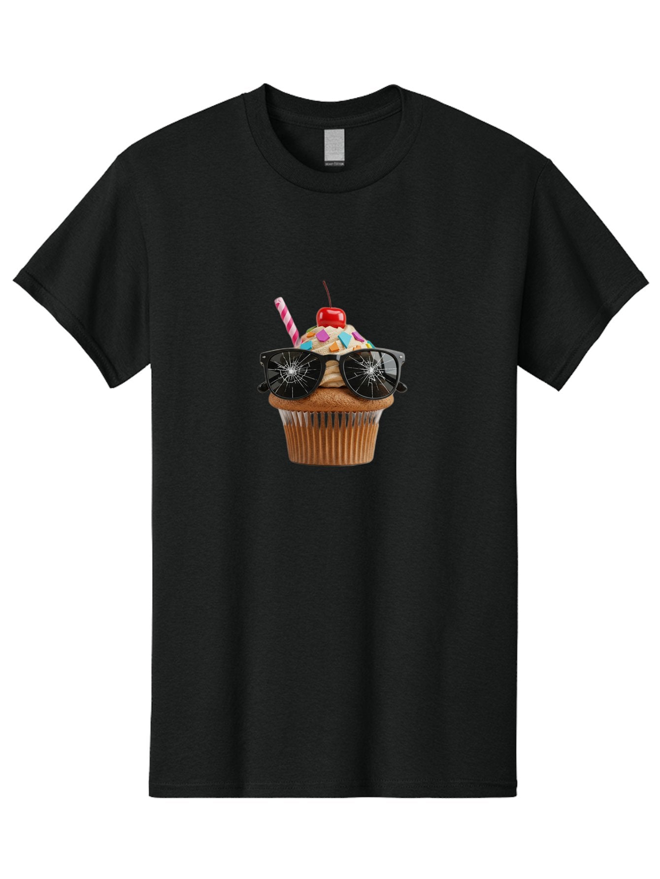 Cupcake-With-Sunglasses-4 Men'S Graphic Tee, 100% Cotton, Comfortable Casual Summer Wear, Machine Washable, Vintage Camera, Old Camera, Antique Camera, Black Camera, Classic Photography, Photography Equipment, Nostalgic Device, Film Camera, Bah875 15