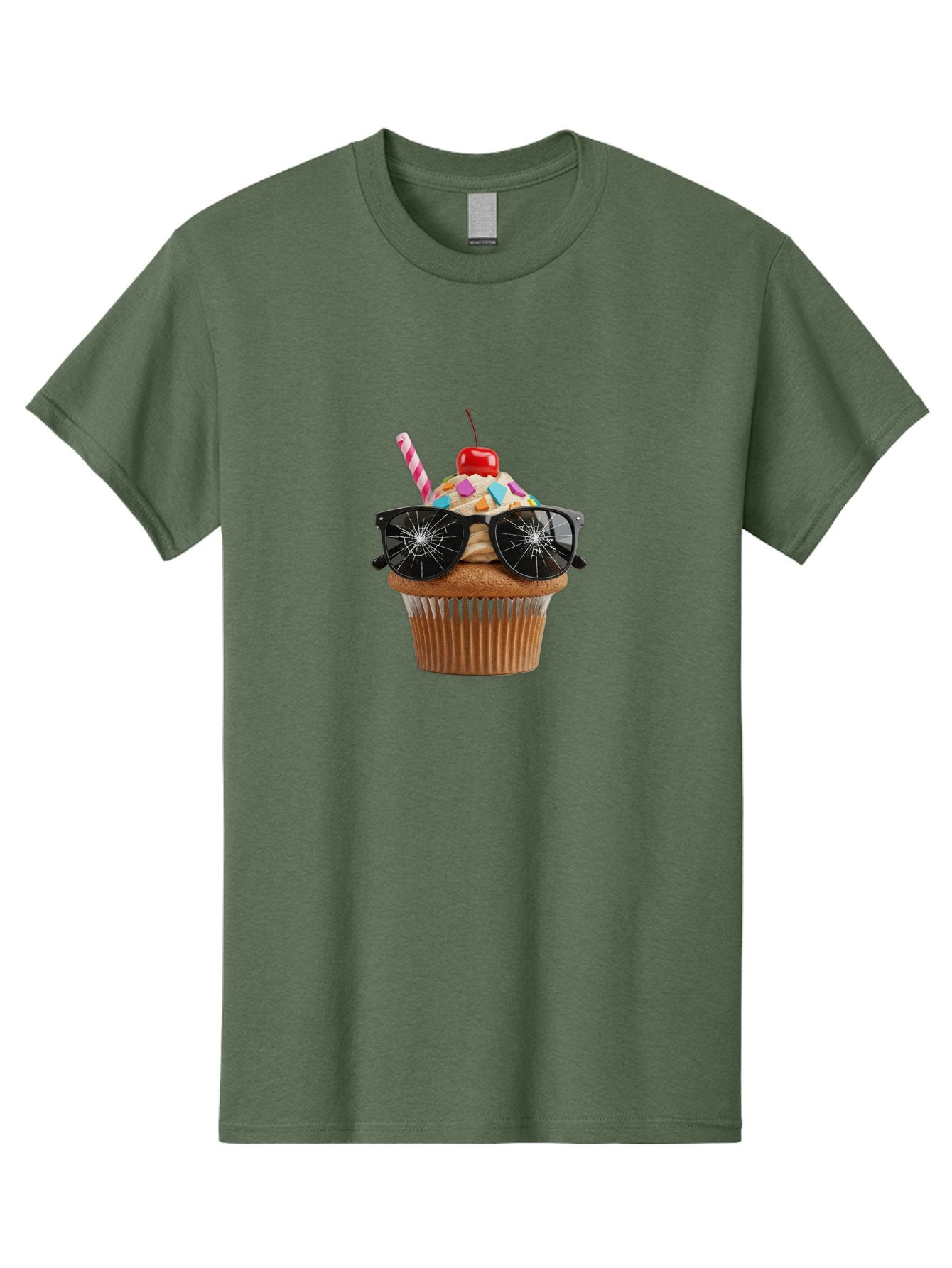 Cupcake-With-Sunglasses-4 Men'S Graphic Tee, 100% Cotton, Comfortable Casual Summer Wear, Machine Washable, Vintage Camera, Old Camera, Antique Camera, Black Camera, Classic Photography, Photography Equipment, Nostalgic Device, Film Camera, Bah875 8