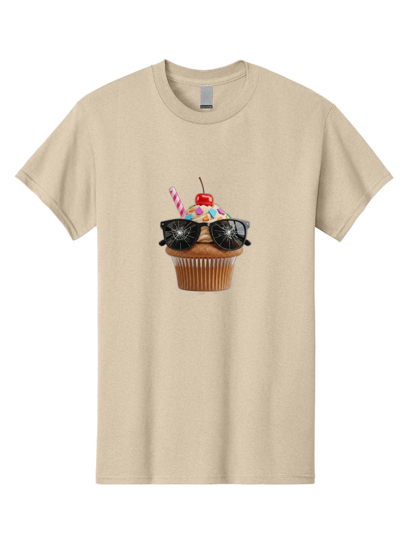 Cupcake-With-Sunglasses-4 Men'S Graphic Tee, 100% Cotton, Comfortable Casual Summer Wear, Machine Washable, Vintage Camera, Old Camera, Antique Camera, Black Camera, Classic Photography, Photography Equipment, Nostalgic Device, Film Camera, Bah875 10
