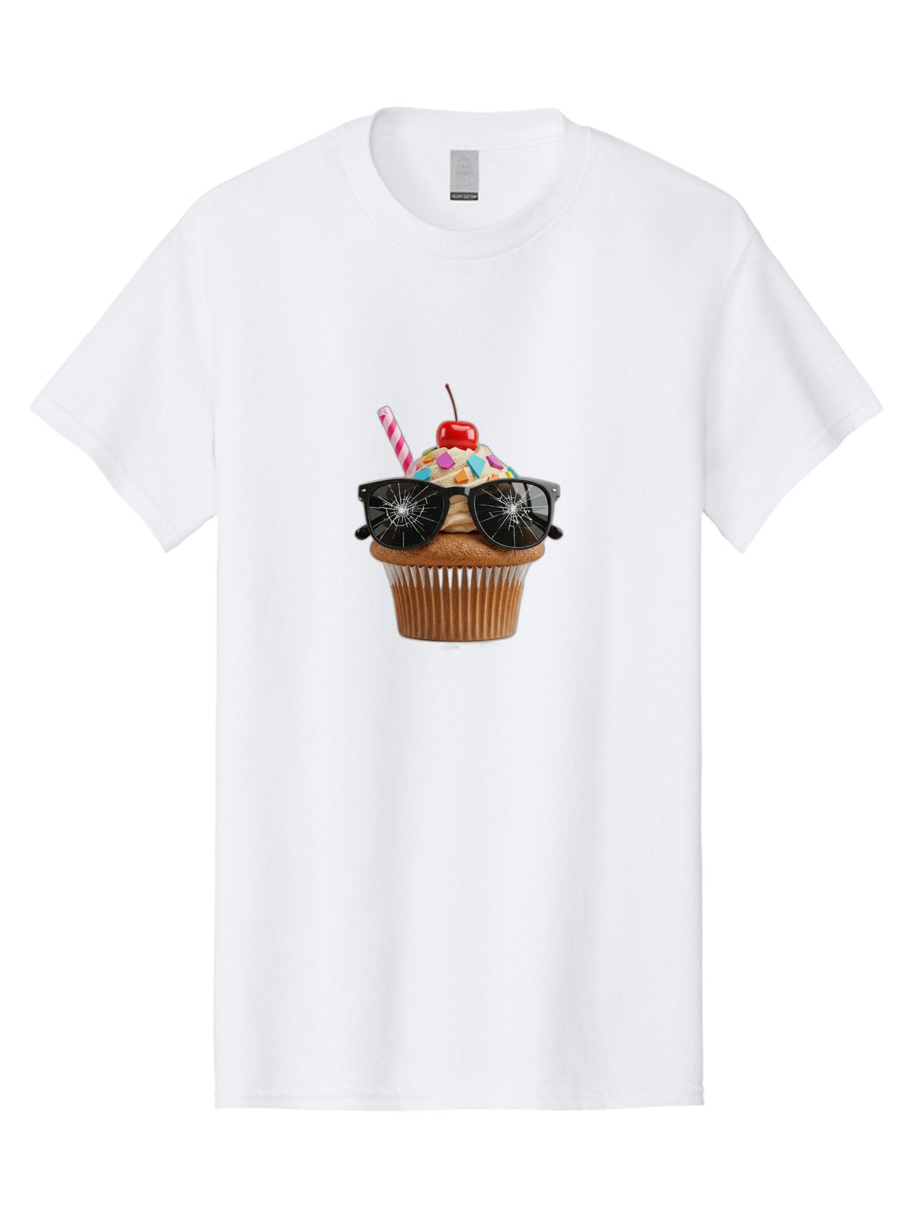 Cupcake-With-Sunglasses-4 Men'S Graphic Tee, 100% Cotton, Comfortable Casual Summer Wear, Machine Washable, Vintage Camera, Old Camera, Antique Camera, Black Camera, Classic Photography, Photography Equipment, Nostalgic Device, Film Camera, Bah875 5