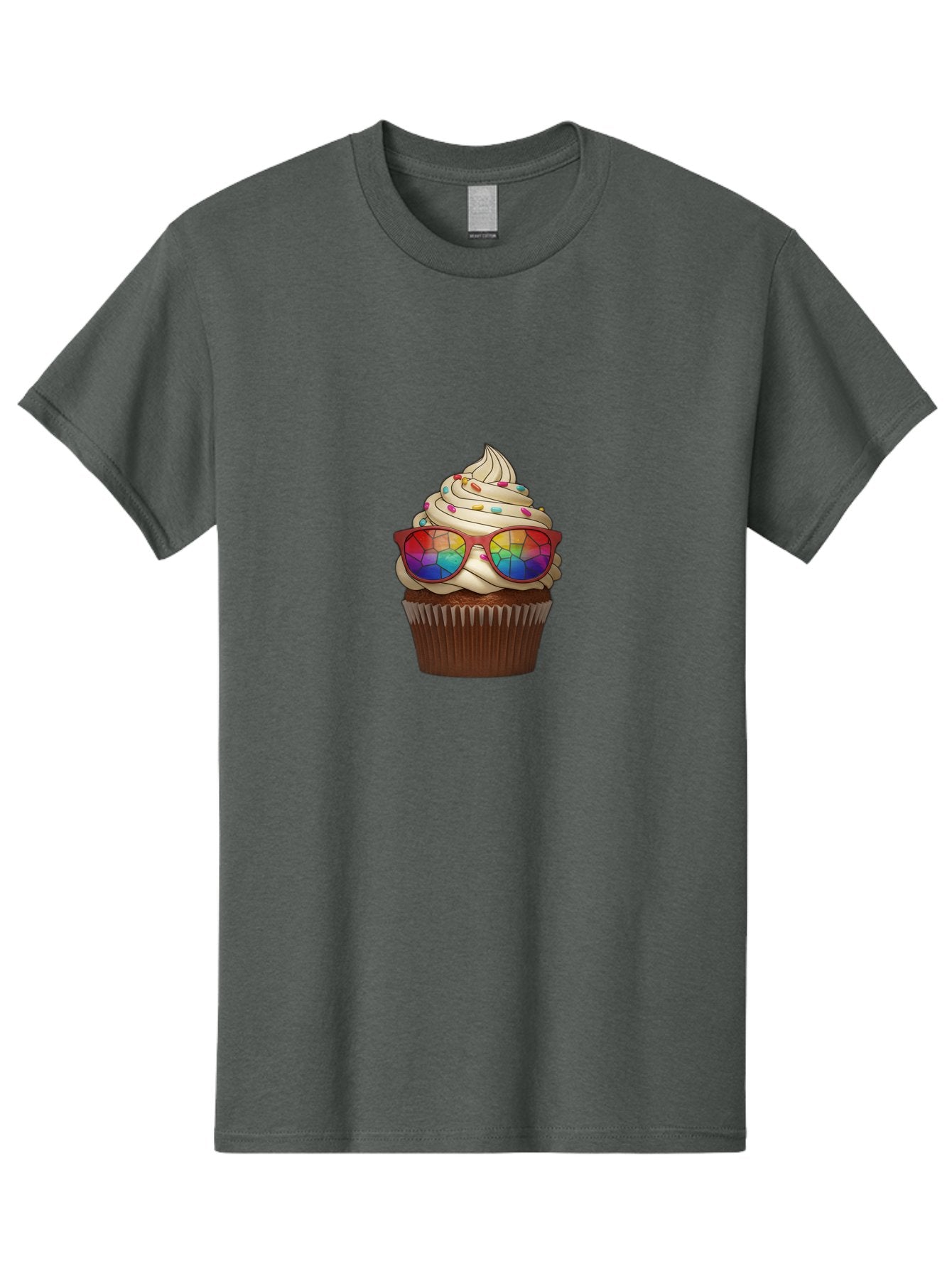 Cupcake-With-Sunglasses-5 Men'S Graphic Tee, 100% Cotton, Comfortable Casual Summer Wear, Machine Washable, Vintage Camera, Old Camera, Antique Camera, Black Camera, Classic Photography, Photography Equipment, Nostalgic Device, Film Camera, Bah876 10