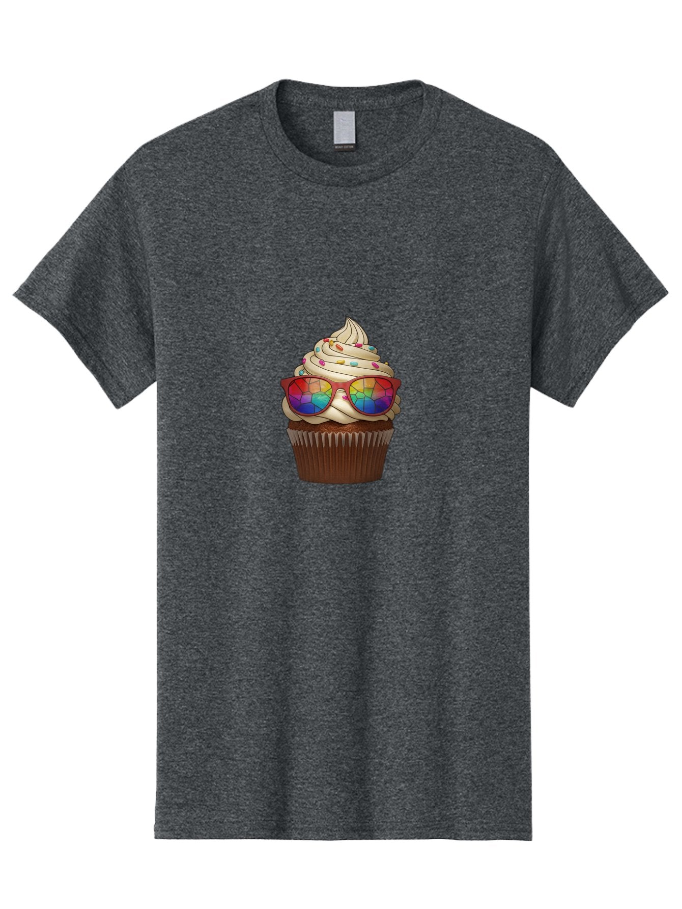 Cupcake-With-Sunglasses-5 Men'S Graphic Tee, 100% Cotton, Comfortable Casual Summer Wear, Machine Washable, Vintage Camera, Old Camera, Antique Camera, Black Camera, Classic Photography, Photography Equipment, Nostalgic Device, Film Camera, Bah876 7