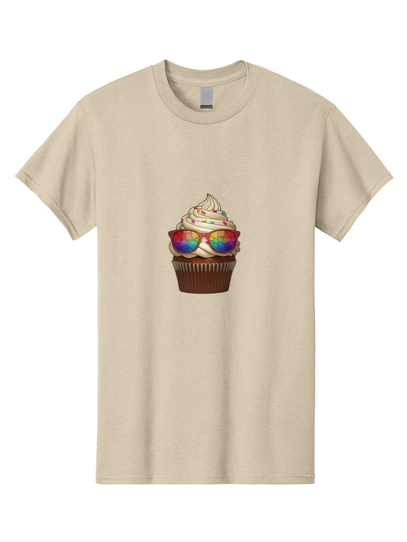 Cupcake-With-Sunglasses-5 Men'S Graphic Tee, 100% Cotton, Comfortable Casual Summer Wear, Machine Washable, Vintage Camera, Old Camera, Antique Camera, Black Camera, Classic Photography, Photography Equipment, Nostalgic Device, Film Camera, Bah876