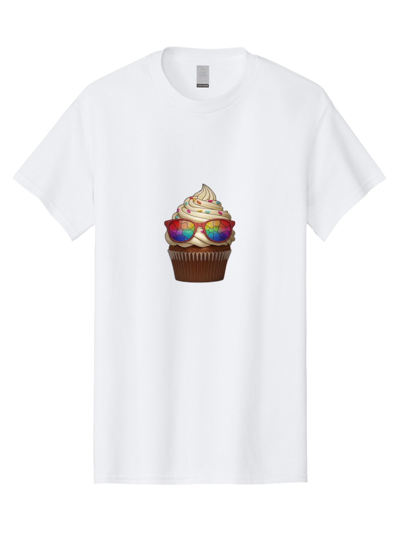 Cupcake-With-Sunglasses-5 Men'S Graphic Tee, 100% Cotton, Comfortable Casual Summer Wear, Machine Washable, Vintage Camera, Old Camera, Antique Camera, Black Camera, Classic Photography, Photography Equipment, Nostalgic Device, Film Camera, Bah876 15
