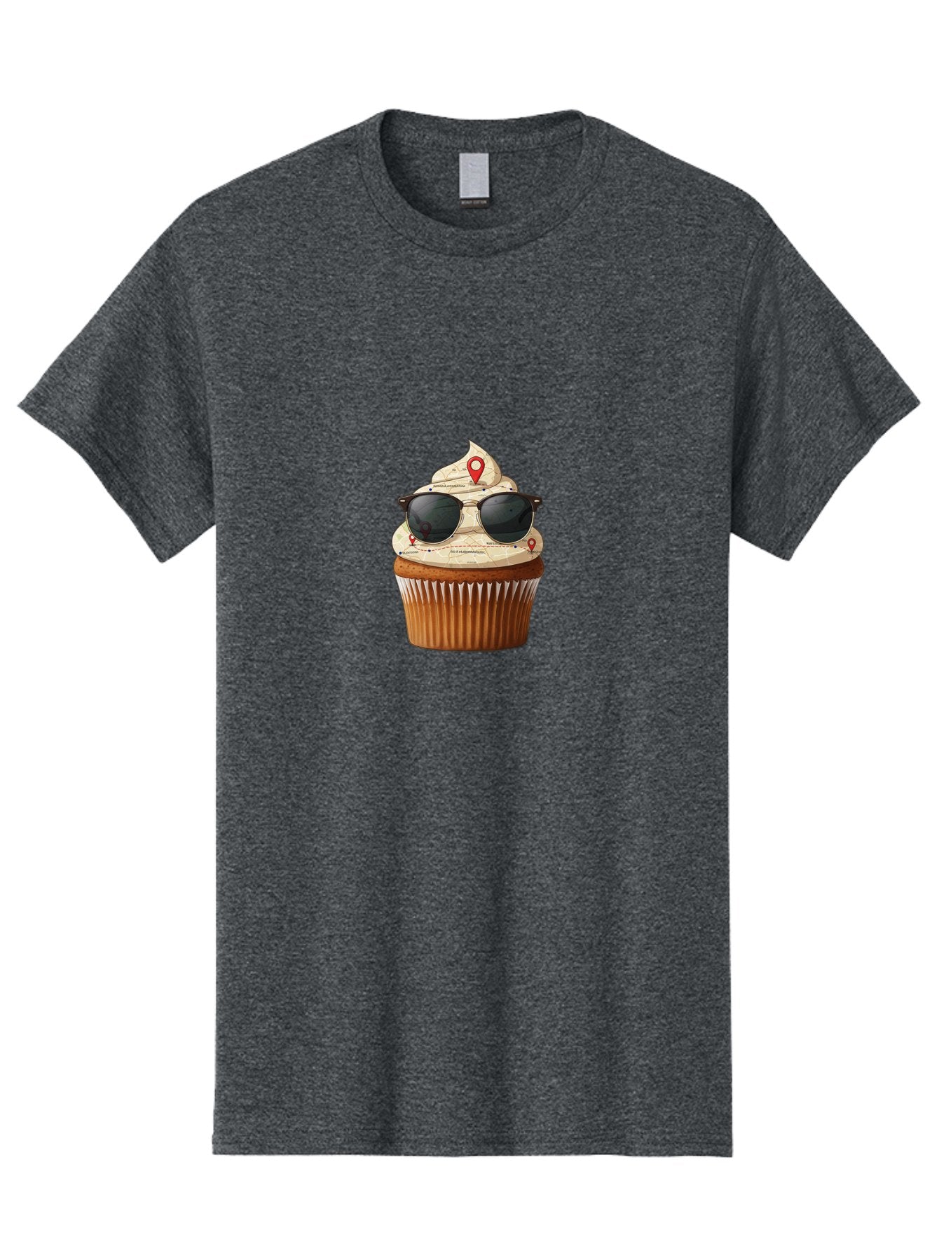 Cupcake-With-Sunglasses-6 Men'S Graphic Tee, 100% Cotton, Comfortable Casual Summer Wear, Machine Washable, Vintage Camera, Old Camera, Antique Camera, Black Camera, Classic Photography, Photography Equipment, Nostalgic Device, Film Camera, Bah877 3