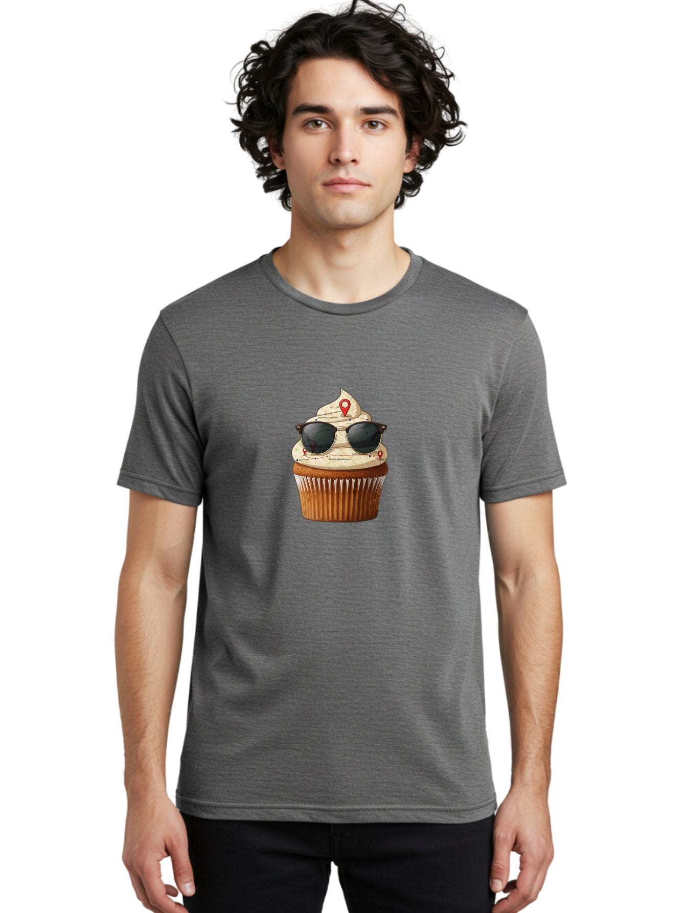 Cupcake-With-Sunglasses-6 Men'S Graphic Tee, 100% Cotton, Comfortable Casual Summer Wear, Machine Washable, Vintage Camera, Old Camera, Antique Camera, Black Camera, Classic Photography, Photography Equipment, Nostalgic Device, Film Camera, Bah877 29