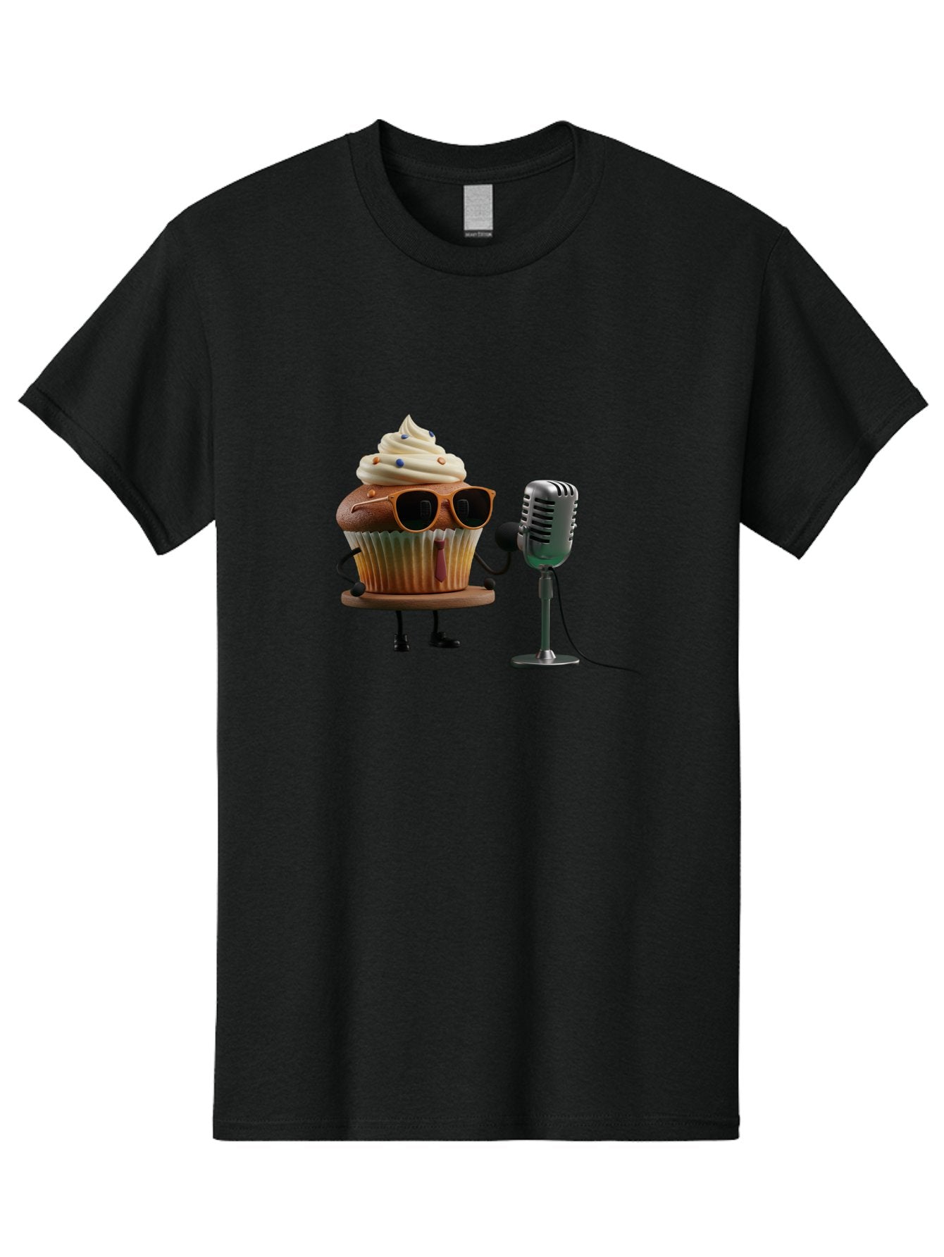 Cupcake-With-Sunglasses Men'S Graphic Tee, 100% Cotton, Comfortable Casual Summer Wear, Machine Washable, Vintage Camera, Old Camera, Antique Camera, Black Camera, Classic Photography, Photography Equipment, Nostalgic Device, Film Camera, Bah878