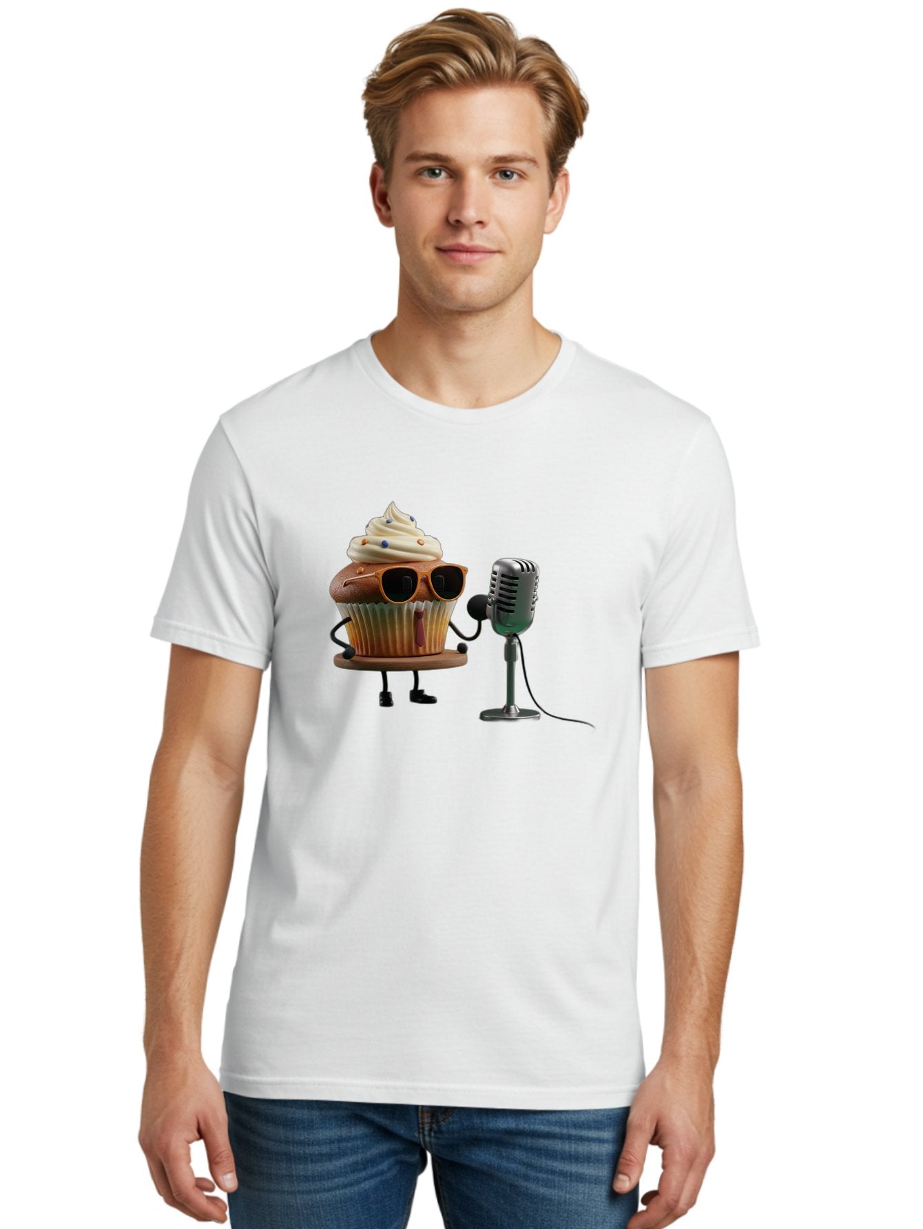 Cupcake-With-Sunglasses Men'S Graphic Tee, 100% Cotton, Comfortable Casual Summer Wear, Machine Washable, Vintage Camera, Old Camera, Antique Camera, Black Camera, Classic Photography, Photography Equipment, Nostalgic Device, Film Camera, Bah878 18