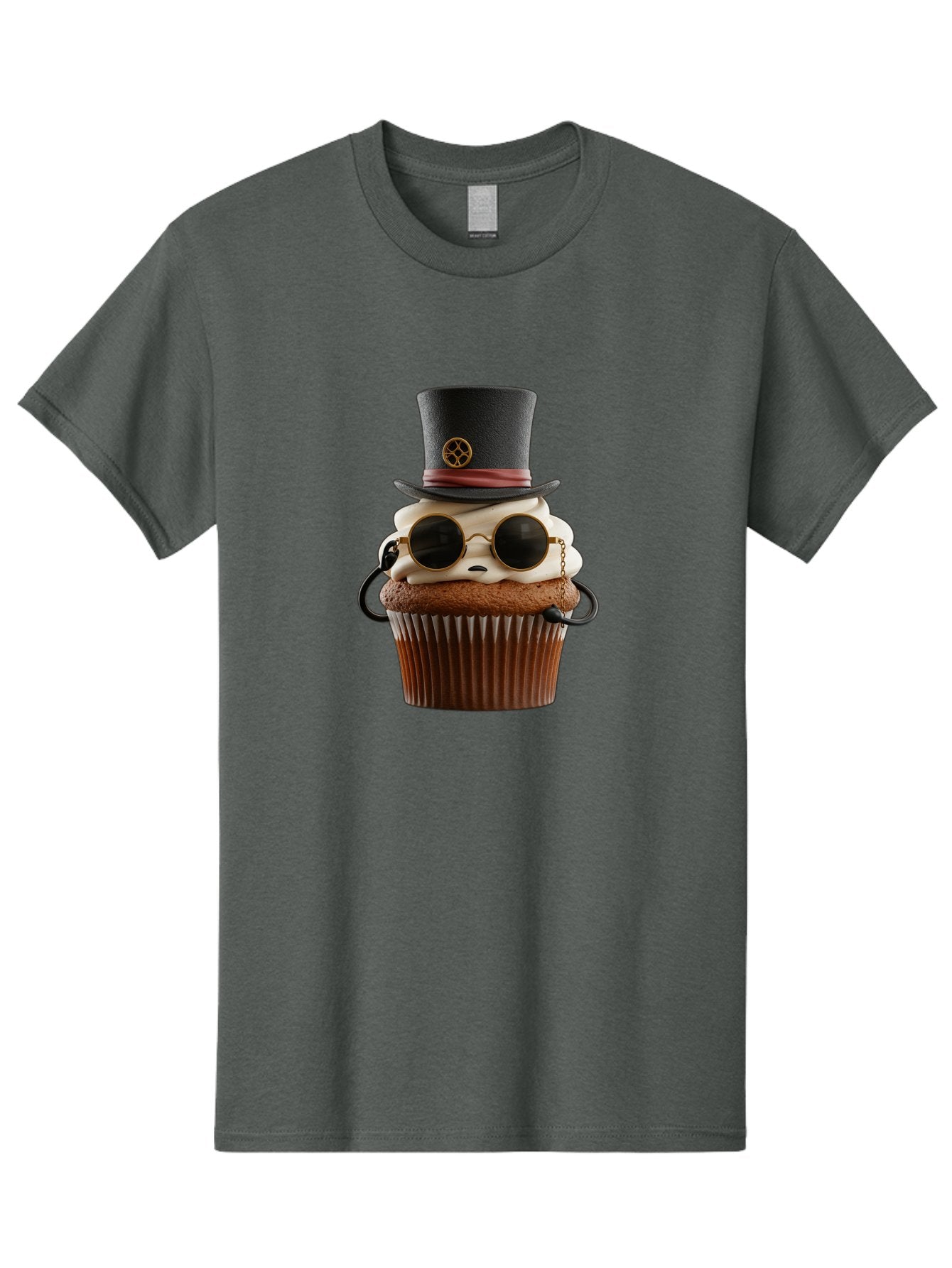 Cupcake-With-Top-Hat-And-Sunglasses Men'S Graphic Tee, 100% Cotton, Comfortable Casual Summer Wear, Machine Washable, Vintage Camera, Old Camera, Antique Camera, Black Camera, Classic Photography, Photography Equipment, Nostalgic Device, Bah879 12