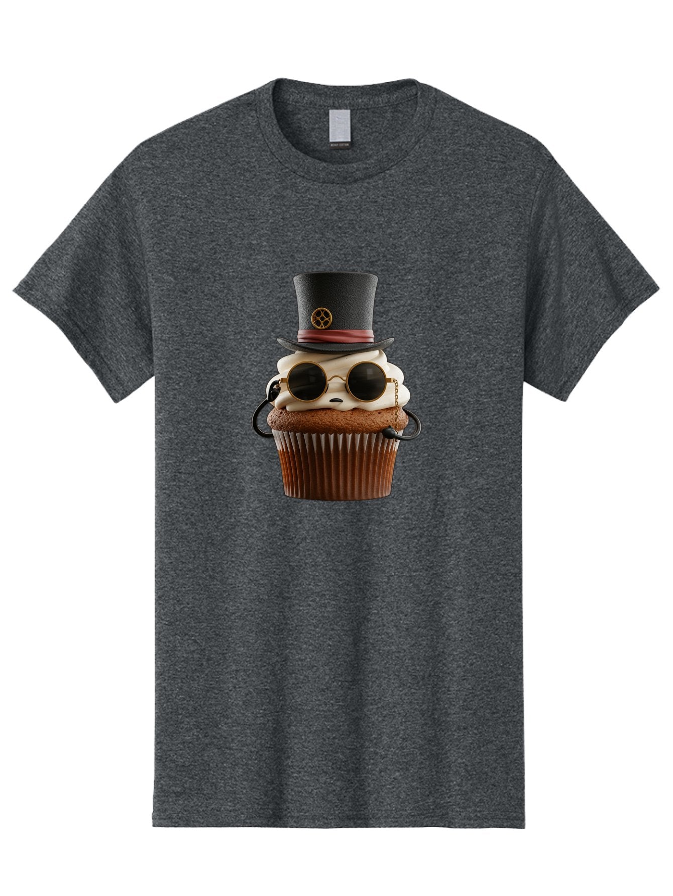 Cupcake-With-Top-Hat-And-Sunglasses Men'S Graphic Tee, 100% Cotton, Comfortable Casual Summer Wear, Machine Washable, Vintage Camera, Old Camera, Antique Camera, Black Camera, Classic Photography, Photography Equipment, Nostalgic Device, Bah879 8