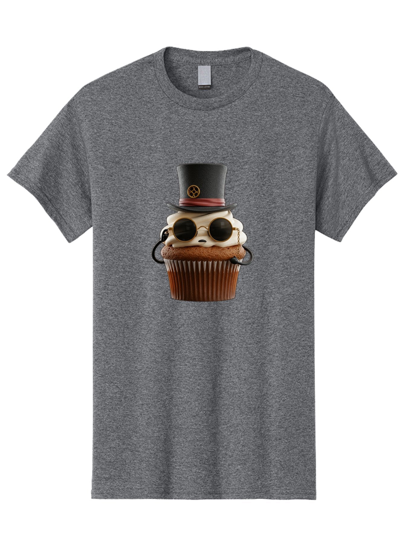 Cupcake-With-Top-Hat-And-Sunglasses Men'S Graphic Tee, 100% Cotton, Comfortable Casual Summer Wear, Machine Washable, Vintage Camera, Old Camera, Antique Camera, Black Camera, Classic Photography, Photography Equipment, Nostalgic Device, Bah879 9
