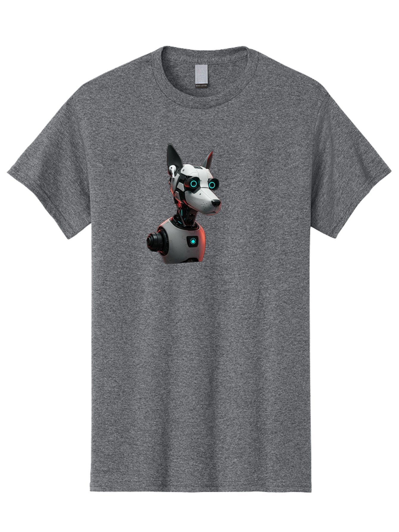 Cybernetic-Dog-Head Men'S Graphic Tee, 100% Cotton, Comfortable Casual Summer Wear, Machine Washable, Vintage Camera, Old Camera, Antique Camera, Black Camera, Classic Photography, Photography Equipment, Nostalgic Device, Film Camera, Bah887 3