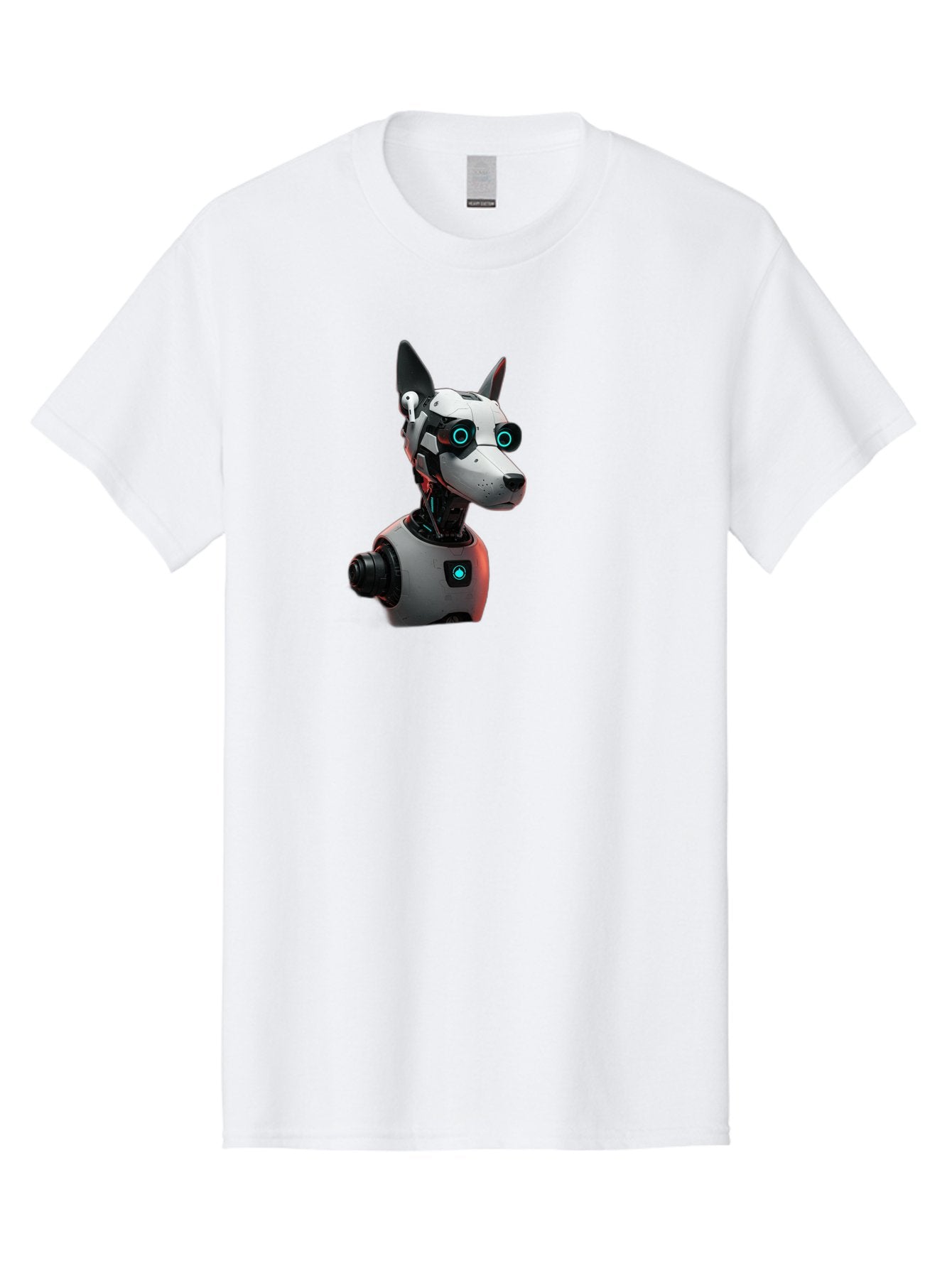 Cybernetic-Dog-Head Men'S Graphic Tee, 100% Cotton, Comfortable Casual Summer Wear, Machine Washable, Vintage Camera, Old Camera, Antique Camera, Black Camera, Classic Photography, Photography Equipment, Nostalgic Device, Film Camera, Bah887 5