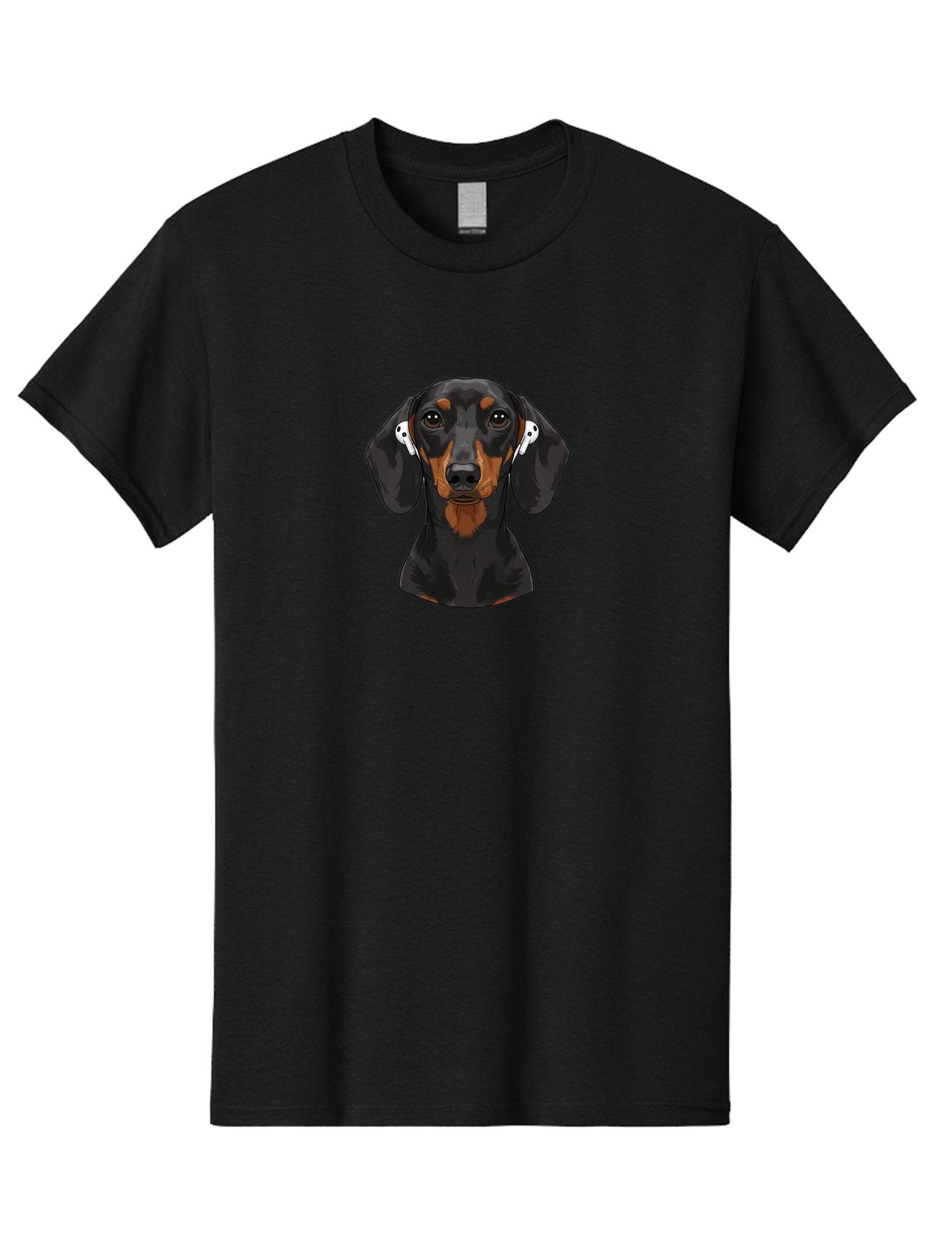 Dachshund-With-Airpods Men'S Graphic Tee, 100% Cotton, Comfortable Casual Summer Wear, Machine Washable, Vintage Camera, Old Camera, Antique Camera, Black Camera, Classic Photography, Photography Equipment, Nostalgic Device, Film Camera, Bah892 13