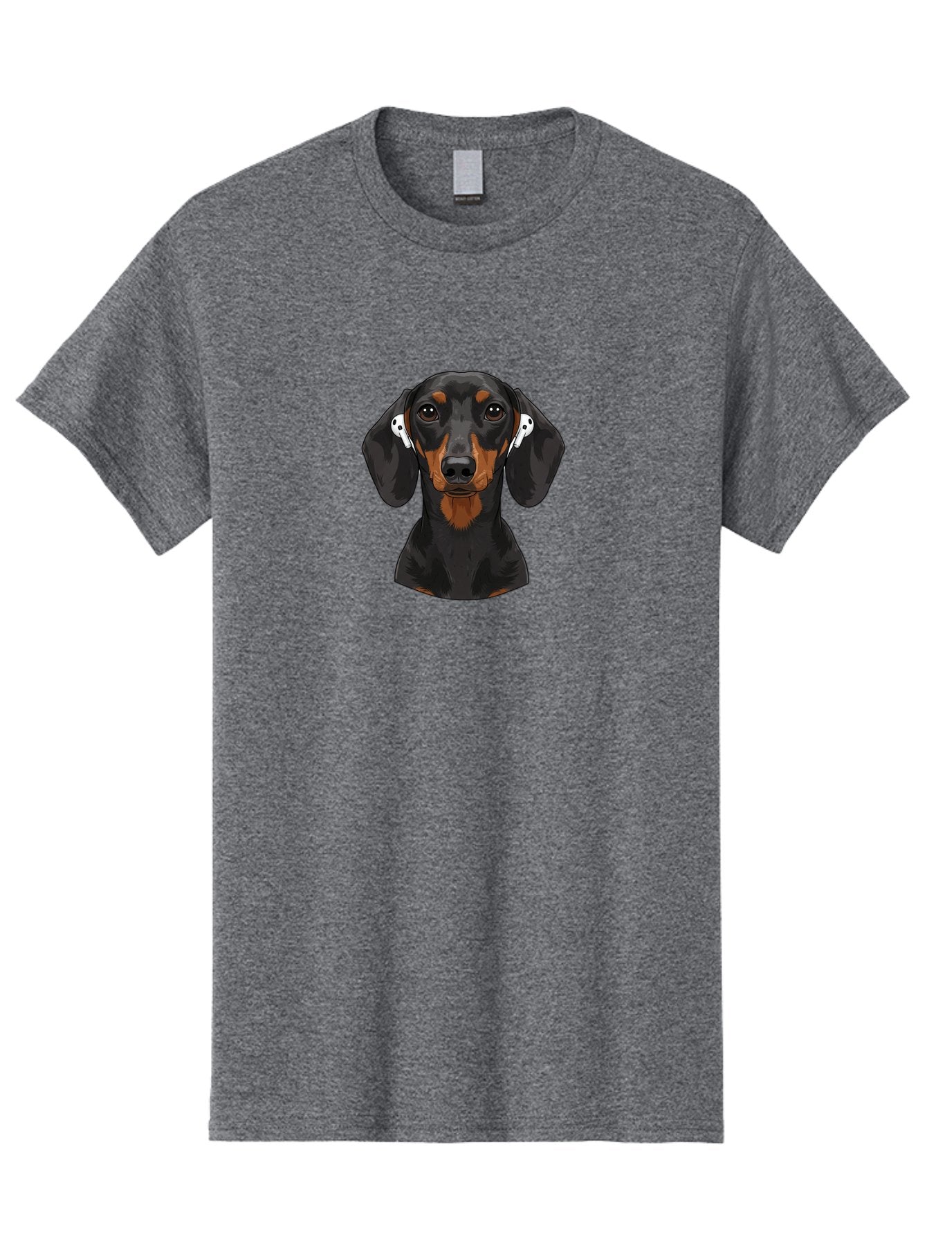 Dachshund-With-Airpods Men'S Graphic Tee, 100% Cotton, Comfortable Casual Summer Wear, Machine Washable, Vintage Camera, Old Camera, Antique Camera, Black Camera, Classic Photography, Photography Equipment, Nostalgic Device, Film Camera, Bah892 7