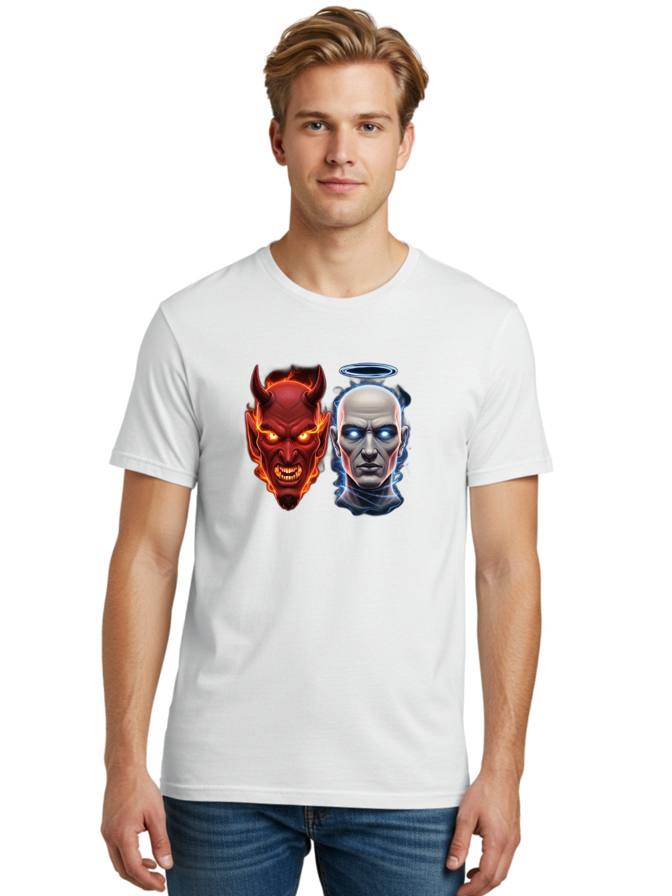 Devil-And-Angel Men'S Graphic Tee, 100% Cotton, Comfortable Casual Summer Wear, Machine Washable, Vintage Camera, Old Camera, Antique Camera, Black Camera, Classic Photography, Photography Equipment, Nostalgic Device, Film Camera, Camera Art Bah899 20