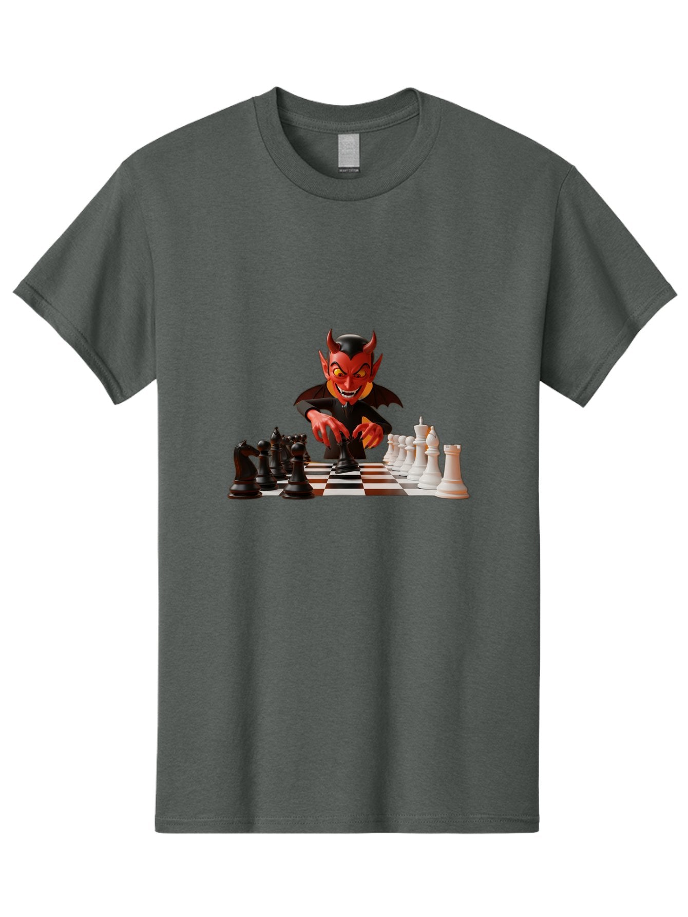 Devil-Playing-Chess Men'S Graphic Tee, 100% Cotton, Comfortable Casual Summer Wear, Machine Washable, Vintage Camera, Old Camera, Antique Camera, Black Camera, Classic Photography, Photography Equipment, Nostalgic Device, Film Camera, Bah902 8