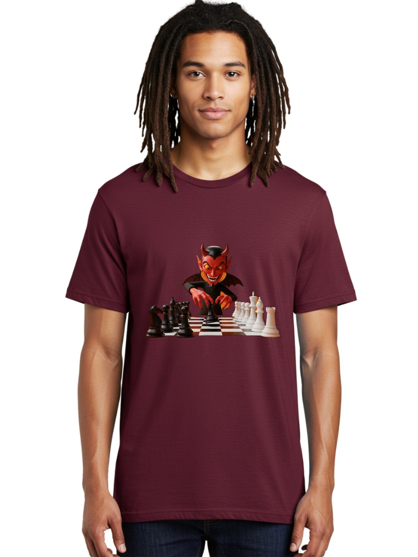 Devil-Playing-Chess Men'S Graphic Tee, 100% Cotton, Comfortable Casual Summer Wear, Machine Washable, Vintage Camera, Old Camera, Antique Camera, Black Camera, Classic Photography, Photography Equipment, Nostalgic Device, Film Camera, Bah902 19