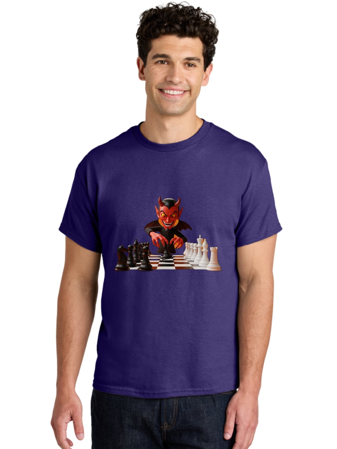 Devil-Playing-Chess Men'S Graphic Tee, 100% Cotton, Comfortable Casual Summer Wear, Machine Washable, Vintage Camera, Old Camera, Antique Camera, Black Camera, Classic Photography, Photography Equipment, Nostalgic Device, Film Camera, Bah902 26