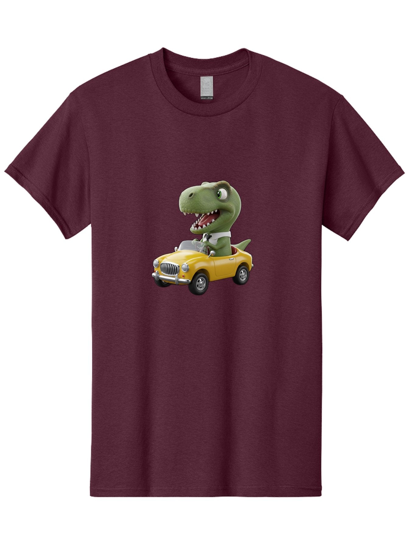 Dino-Driving-Convertible Men'S Graphic Tee, 100% Cotton, Comfortable Casual Summer Wear, Machine Washable, Vintage Camera, Old Camera, Antique Camera, Black Camera, Classic Photography, Photography Equipment, Nostalgic Device, Film Camera, Bah909