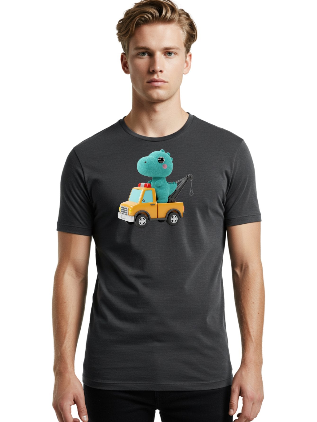 Dino-Tow-Truck Men'S Graphic Tee, 100% Cotton, Comfortable Casual Summer Wear, Machine Washable, Vintage Camera, Old Camera, Antique Camera, Black Camera, Classic Photography, Photography Equipment, Nostalgic Device, Film Camera, Camera Art Bah925 18