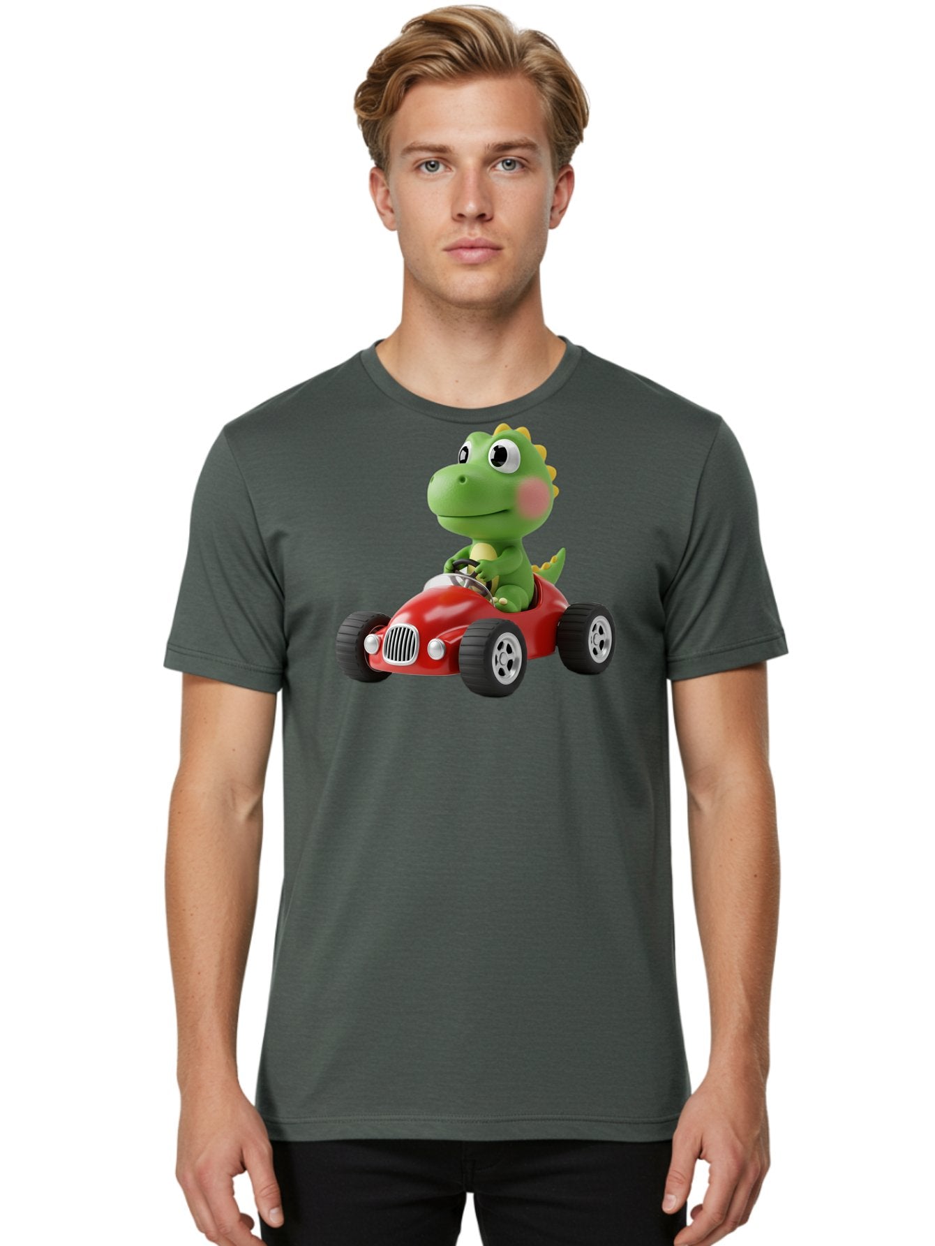 Dinosaur-Racing-Car Men'S Graphic Tee, 100% Cotton, Comfortable Casual Summer Wear, Machine Washable, Vintage Camera, Old Camera, Antique Camera, Black Camera, Classic Photography, Photography Equipment, Nostalgic Device, Film Camera, Bah933 22