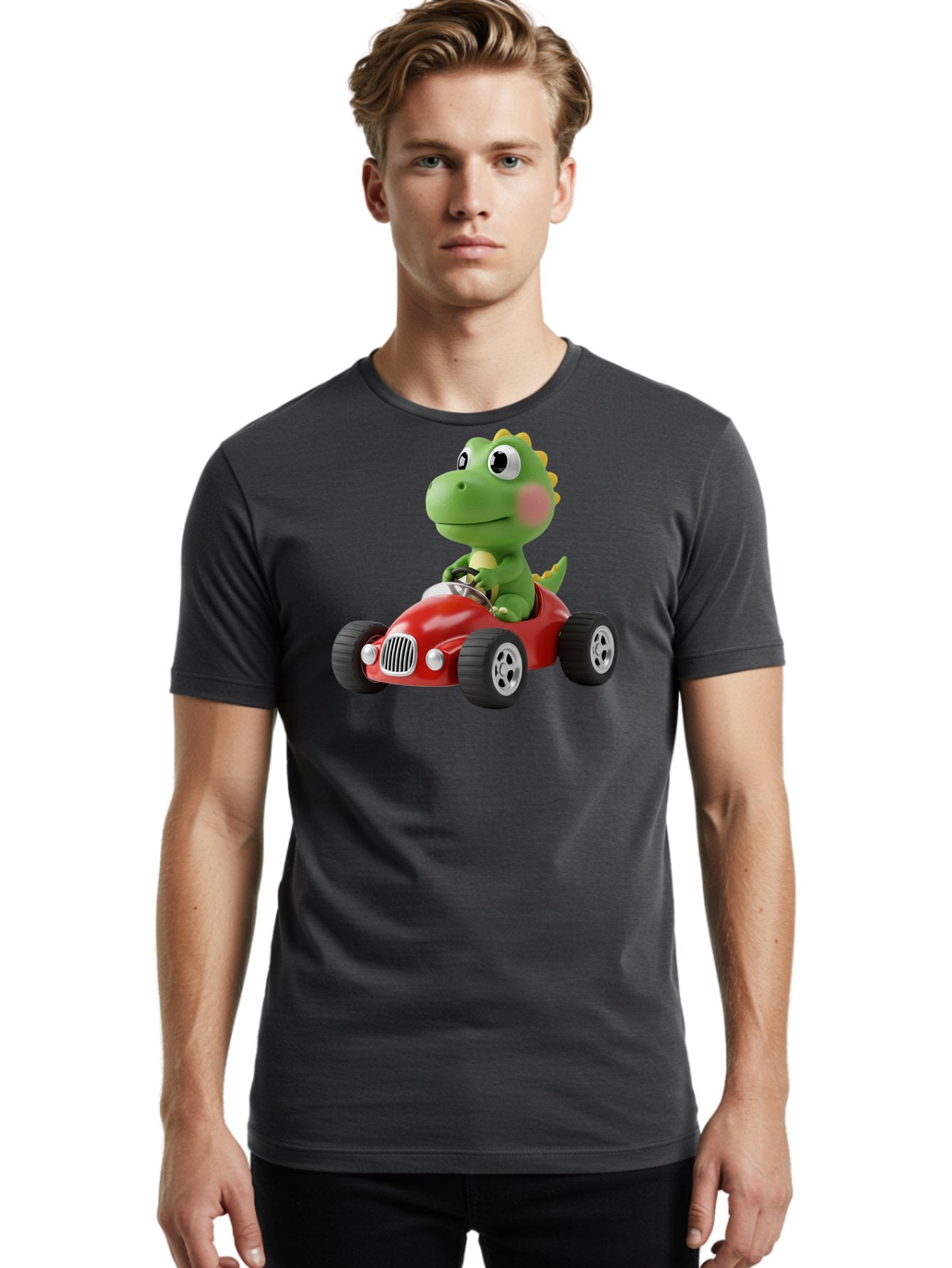 Dinosaur-Racing-Car Men'S Graphic Tee, 100% Cotton, Comfortable Casual Summer Wear, Machine Washable, Vintage Camera, Old Camera, Antique Camera, Black Camera, Classic Photography, Photography Equipment, Nostalgic Device, Film Camera, Bah933 19