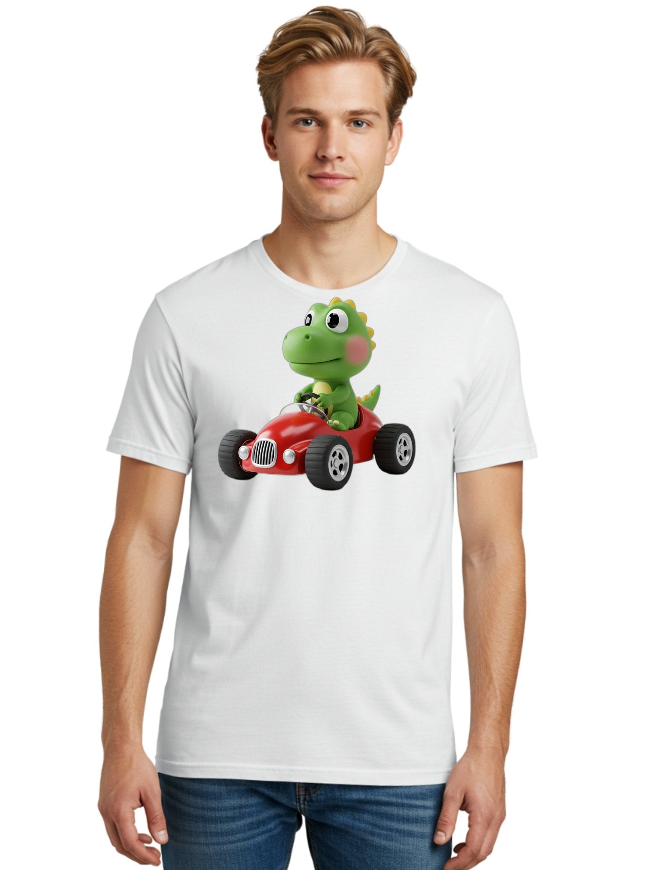 Dinosaur-Racing-Car Men'S Graphic Tee, 100% Cotton, Comfortable Casual Summer Wear, Machine Washable, Vintage Camera, Old Camera, Antique Camera, Black Camera, Classic Photography, Photography Equipment, Nostalgic Device, Film Camera, Bah933 30