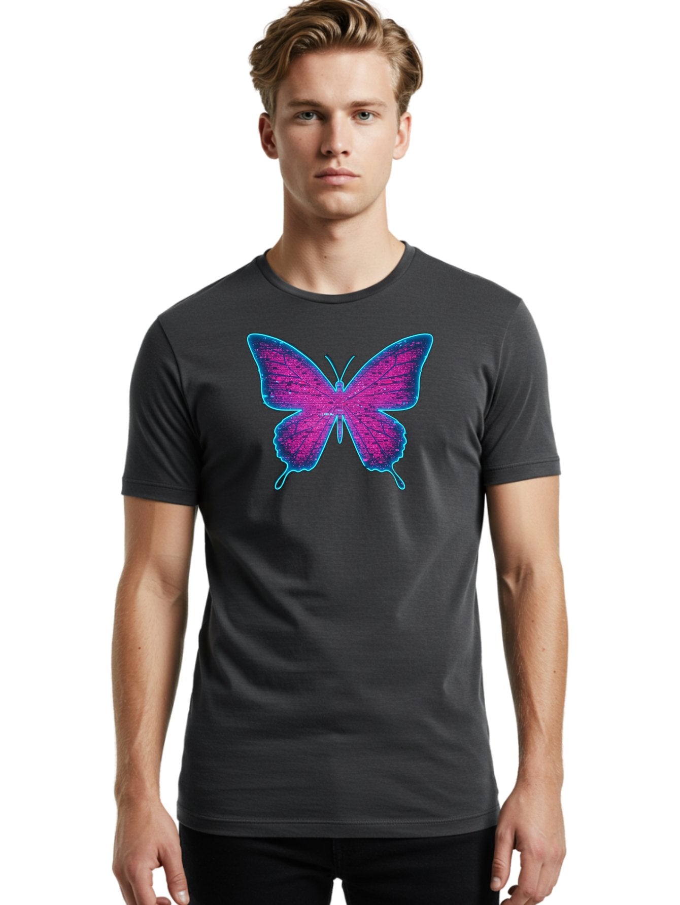 Dna-Butterfly Men'S Graphic Tee, 100% Cotton, Comfortable Casual Summer Wear, Machine Washable, Vintage Camera, Old Camera, Antique Camera, Black Camera, Classic Photography, Photography Equipment, Nostalgic Device, Film Camera, Camera Art Bah937 21