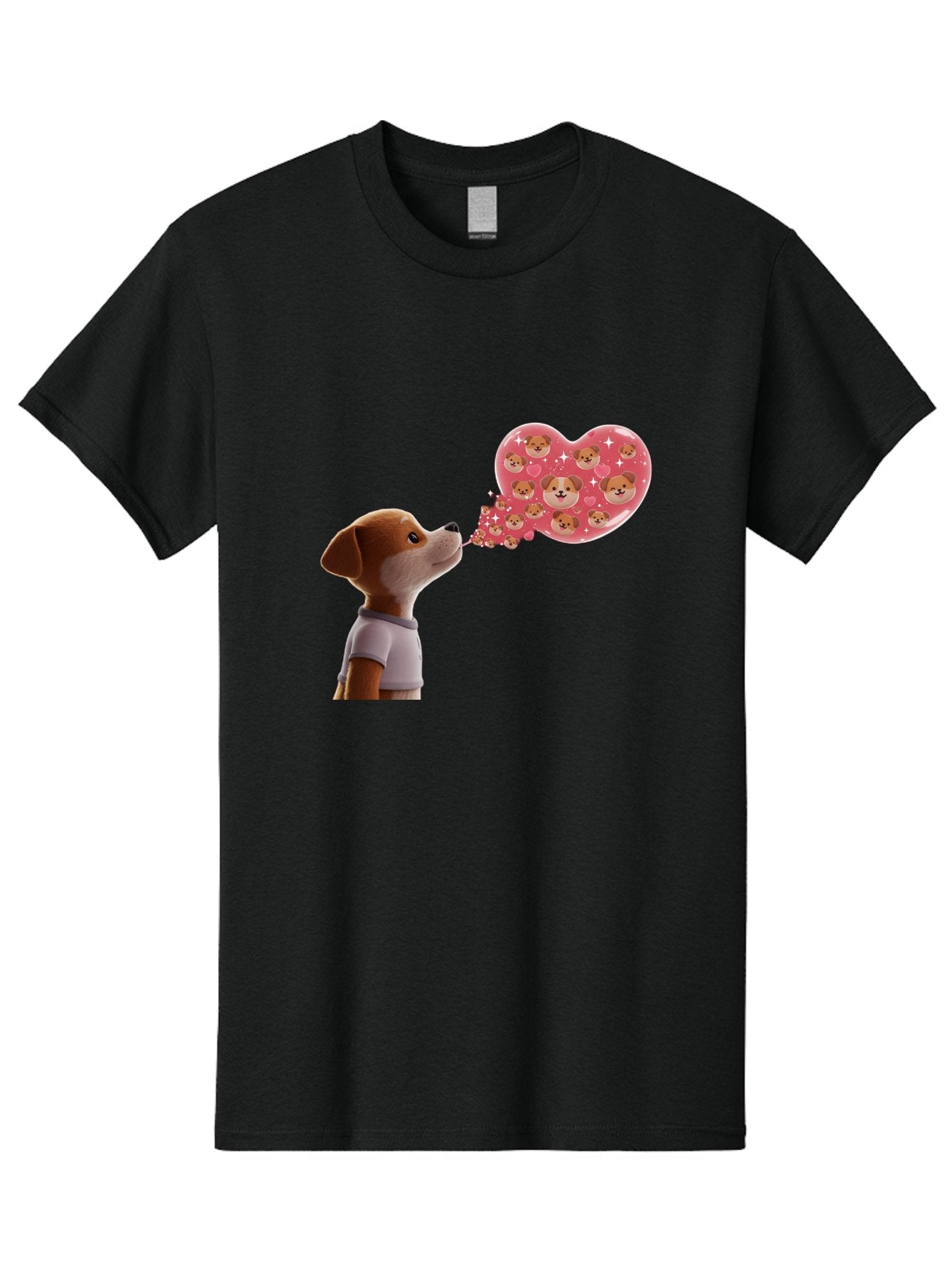 Dog-Blowing-Heart-Kisses Men'S Graphic Tee, 100% Cotton, Comfortable Casual Summer Wear, Machine Washable, Vintage Camera, Old Camera, Antique Camera, Black Camera, Classic Photography, Photography Equipment, Nostalgic Device, Film Camera, Bah940