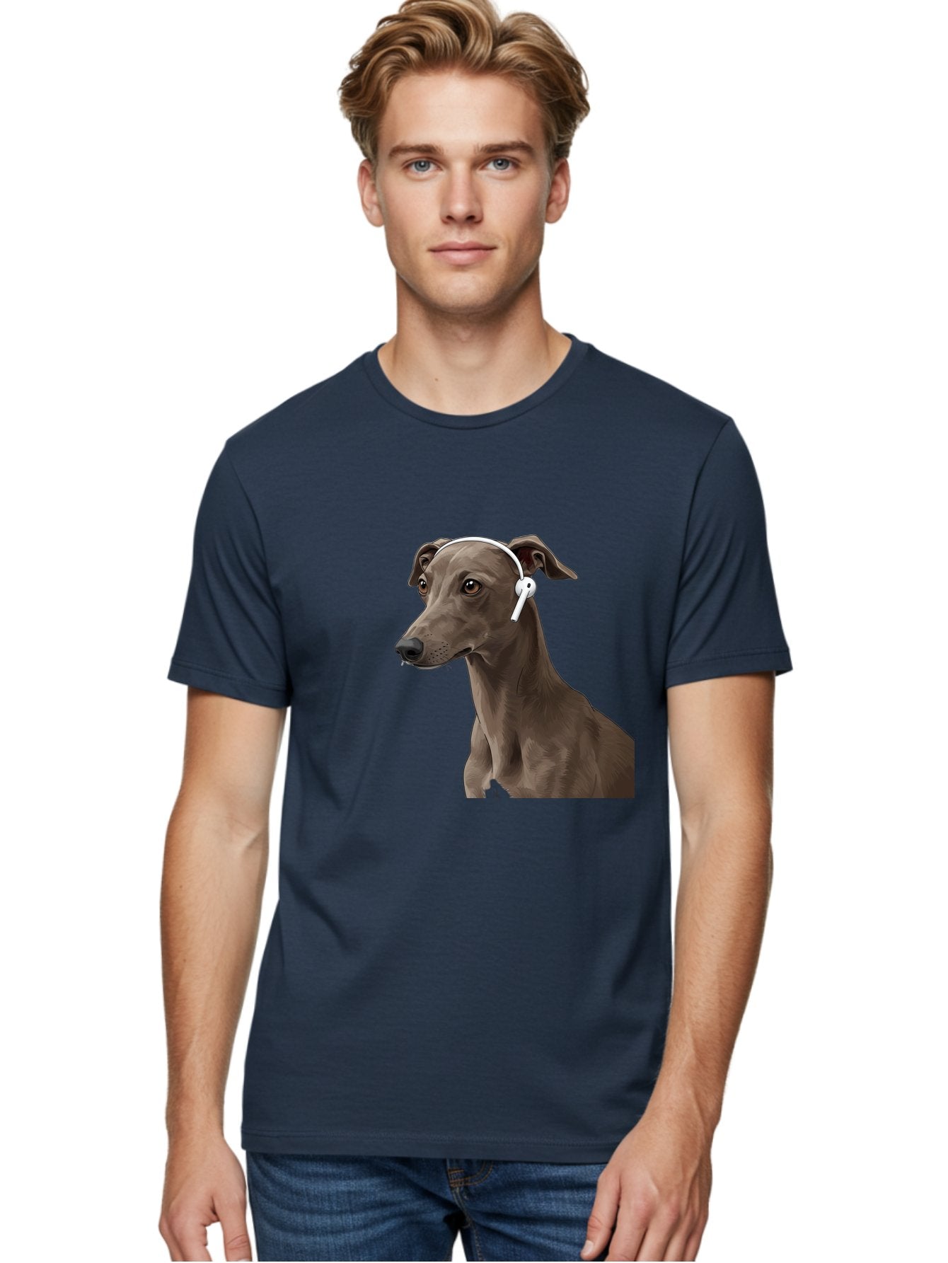 Dog-Wearing-Headphones Men'S Graphic Tee, 100% Cotton, Comfortable Casual Summer Wear, Machine Washable, Vintage Camera, Old Camera, Antique Camera, Black Camera, Classic Photography, Photography Equipment, Nostalgic Device, Film Camera, Bah945 30