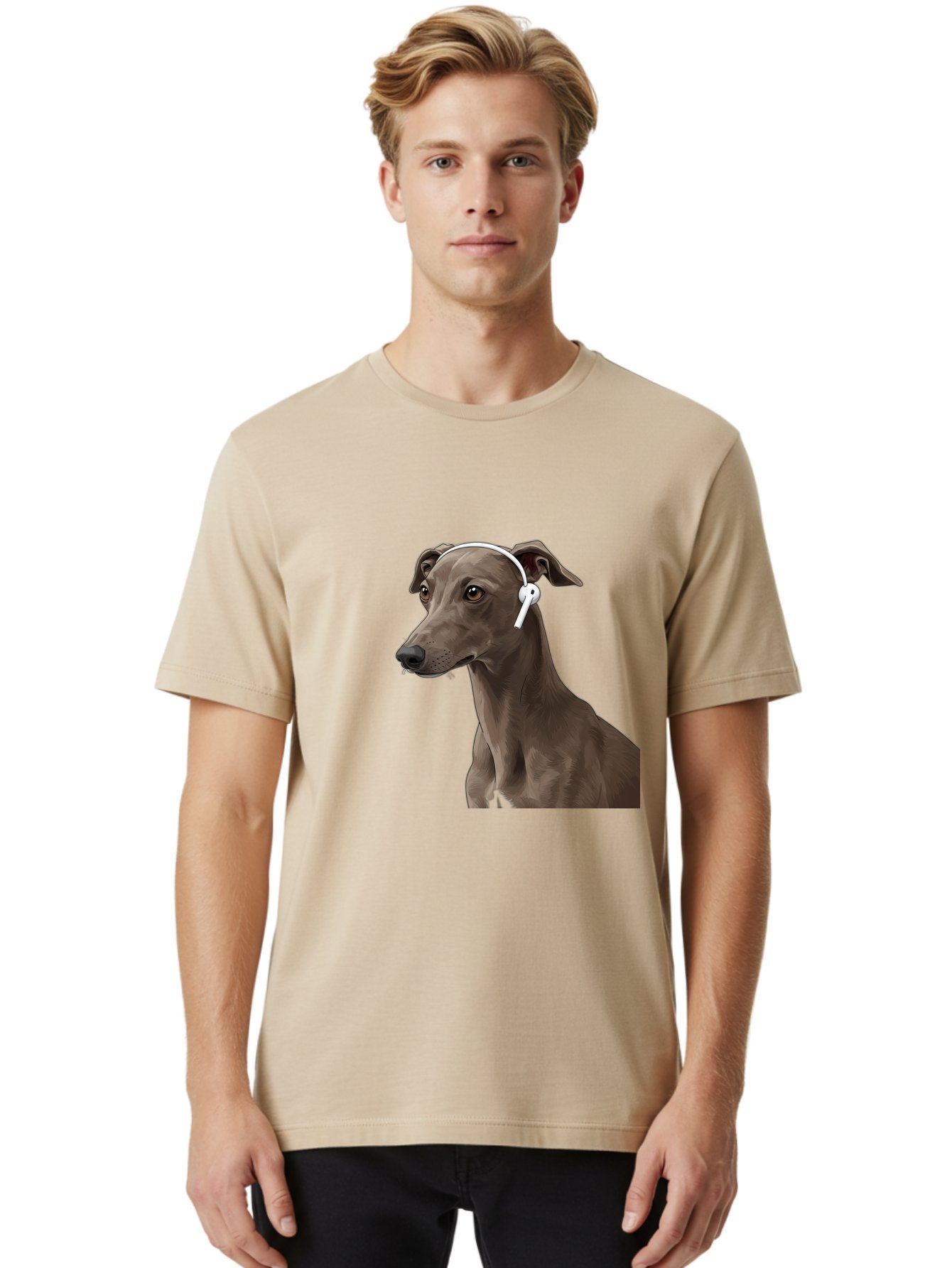 Dog-Wearing-Headphones Men'S Graphic Tee, 100% Cotton, Comfortable Casual Summer Wear, Machine Washable, Vintage Camera, Old Camera, Antique Camera, Black Camera, Classic Photography, Photography Equipment, Nostalgic Device, Film Camera, Bah945 22