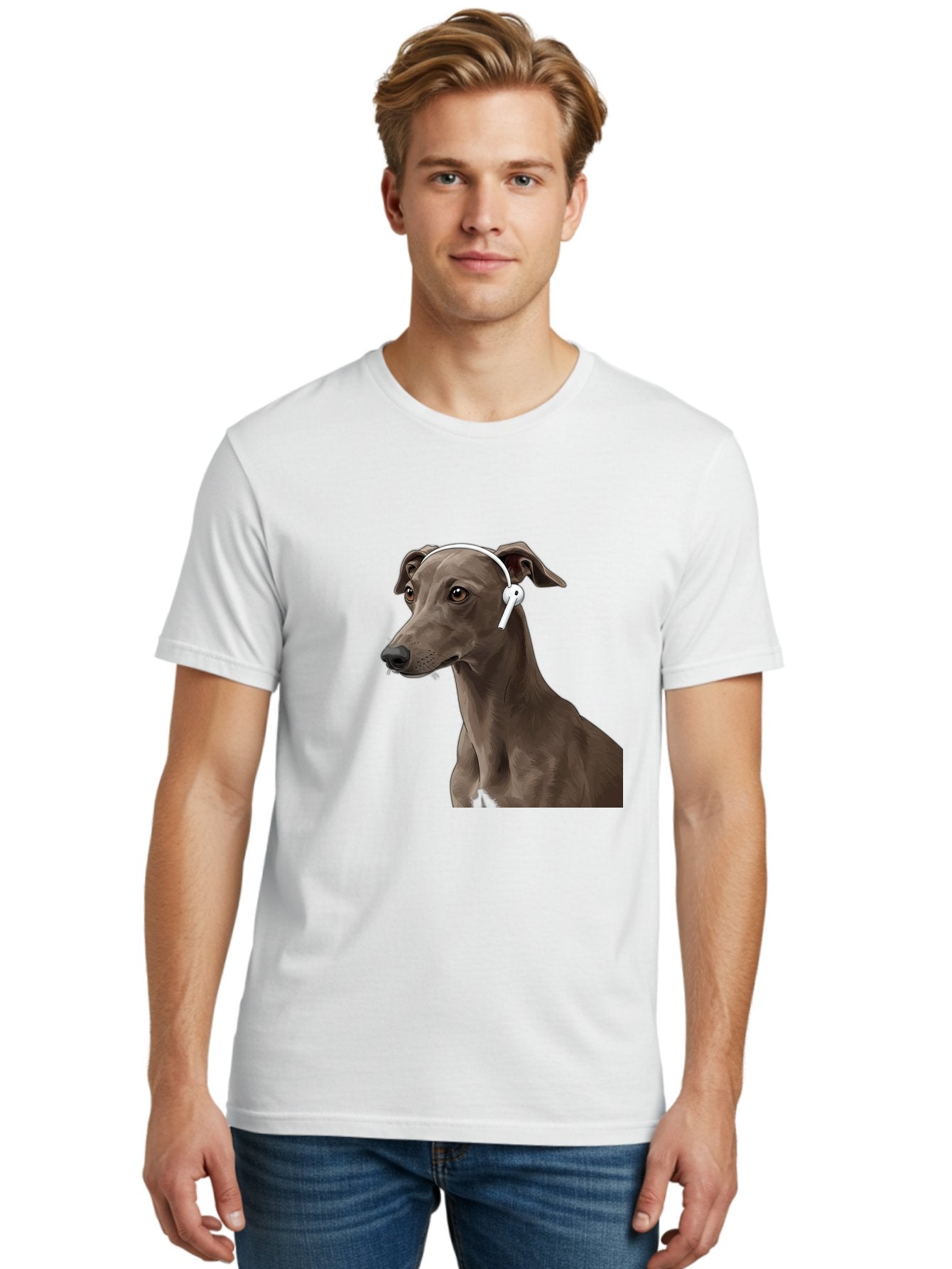 Dog-Wearing-Headphones Men'S Graphic Tee, 100% Cotton, Comfortable Casual Summer Wear, Machine Washable, Vintage Camera, Old Camera, Antique Camera, Black Camera, Classic Photography, Photography Equipment, Nostalgic Device, Film Camera, Bah945 23