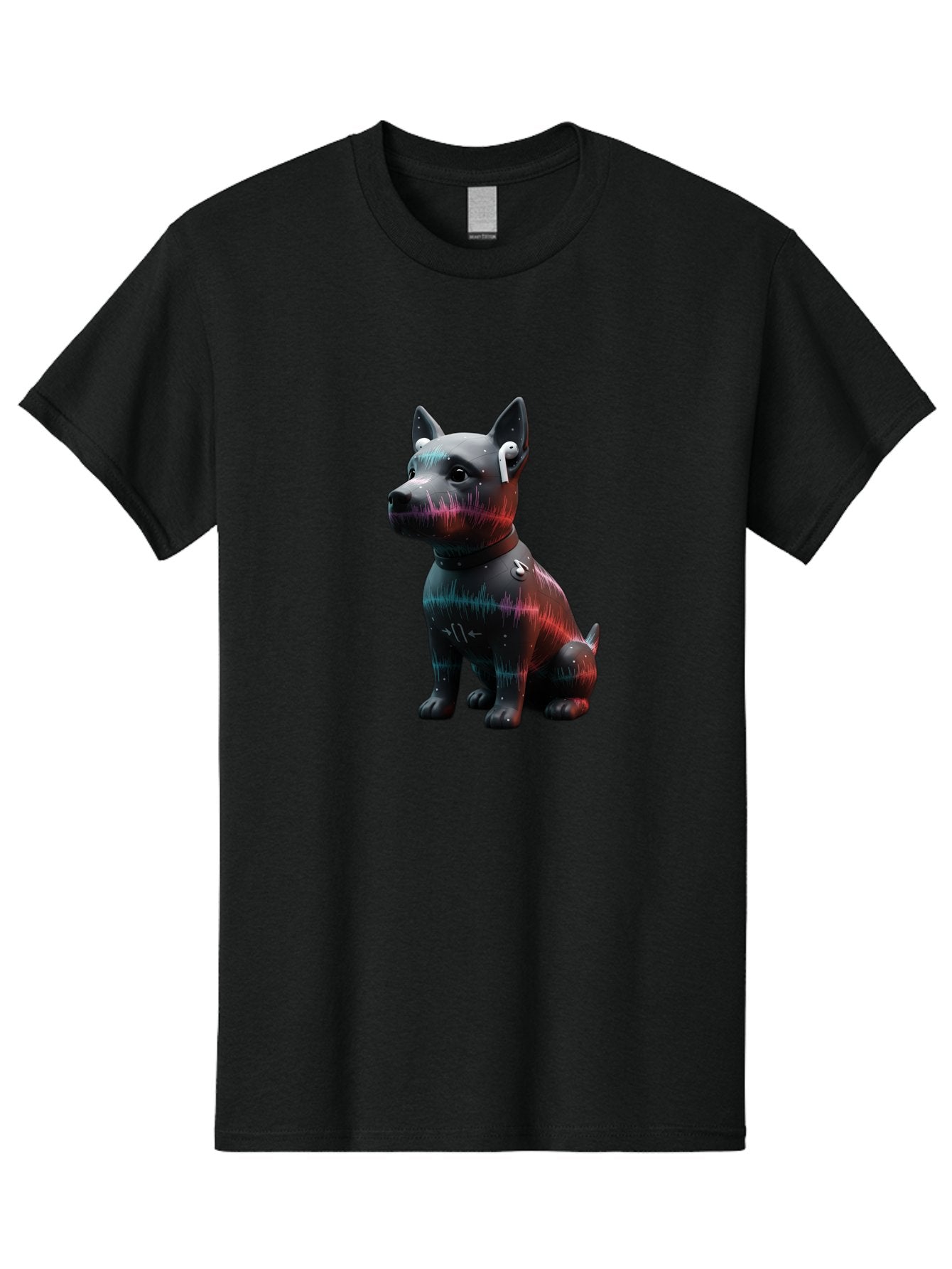 Dog-Wearing-Wireless-Earphones Men'S Graphic Tee, 100% Cotton, Comfortable Casual Summer Wear, Machine Washable, Vintage Camera, Old Camera, Antique Camera, Black Camera, Classic Photography, Photography Equipment, Nostalgic Device, Bah946 4