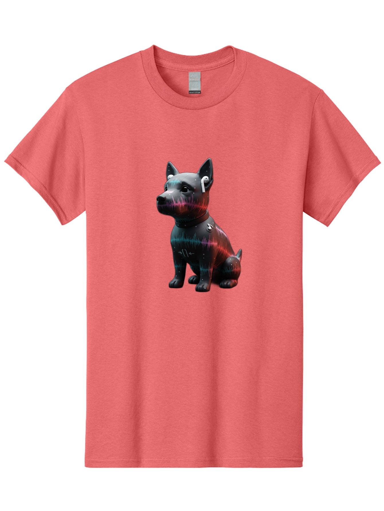 Dog-Wearing-Wireless-Earphones Men'S Graphic Tee, 100% Cotton, Comfortable Casual Summer Wear, Machine Washable, Vintage Camera, Old Camera, Antique Camera, Black Camera, Classic Photography, Photography Equipment, Nostalgic Device, Bah946 7