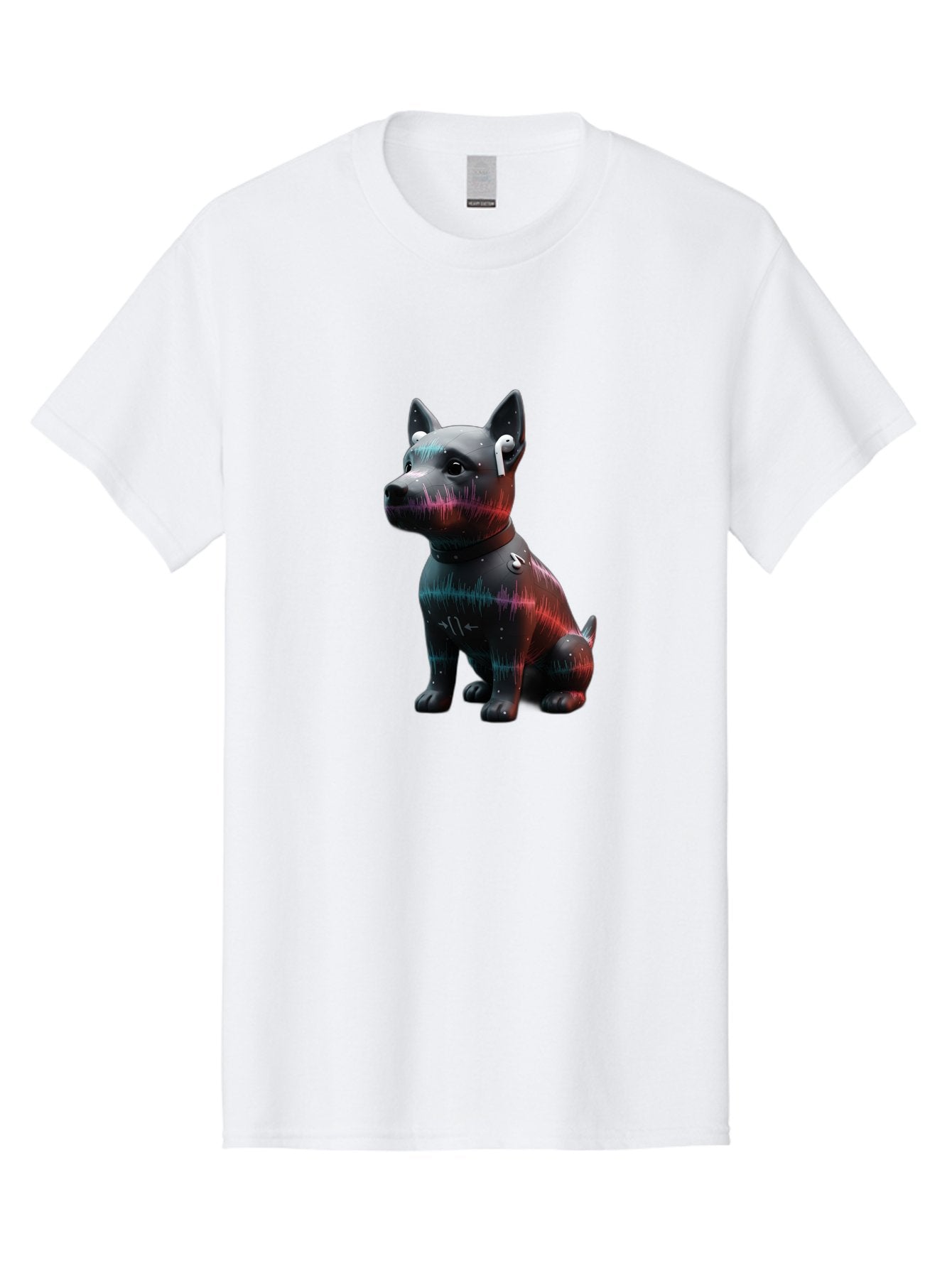 Dog-Wearing-Wireless-Earphones Men'S Graphic Tee, 100% Cotton, Comfortable Casual Summer Wear, Machine Washable, Vintage Camera, Old Camera, Antique Camera, Black Camera, Classic Photography, Photography Equipment, Nostalgic Device, Bah946 3
