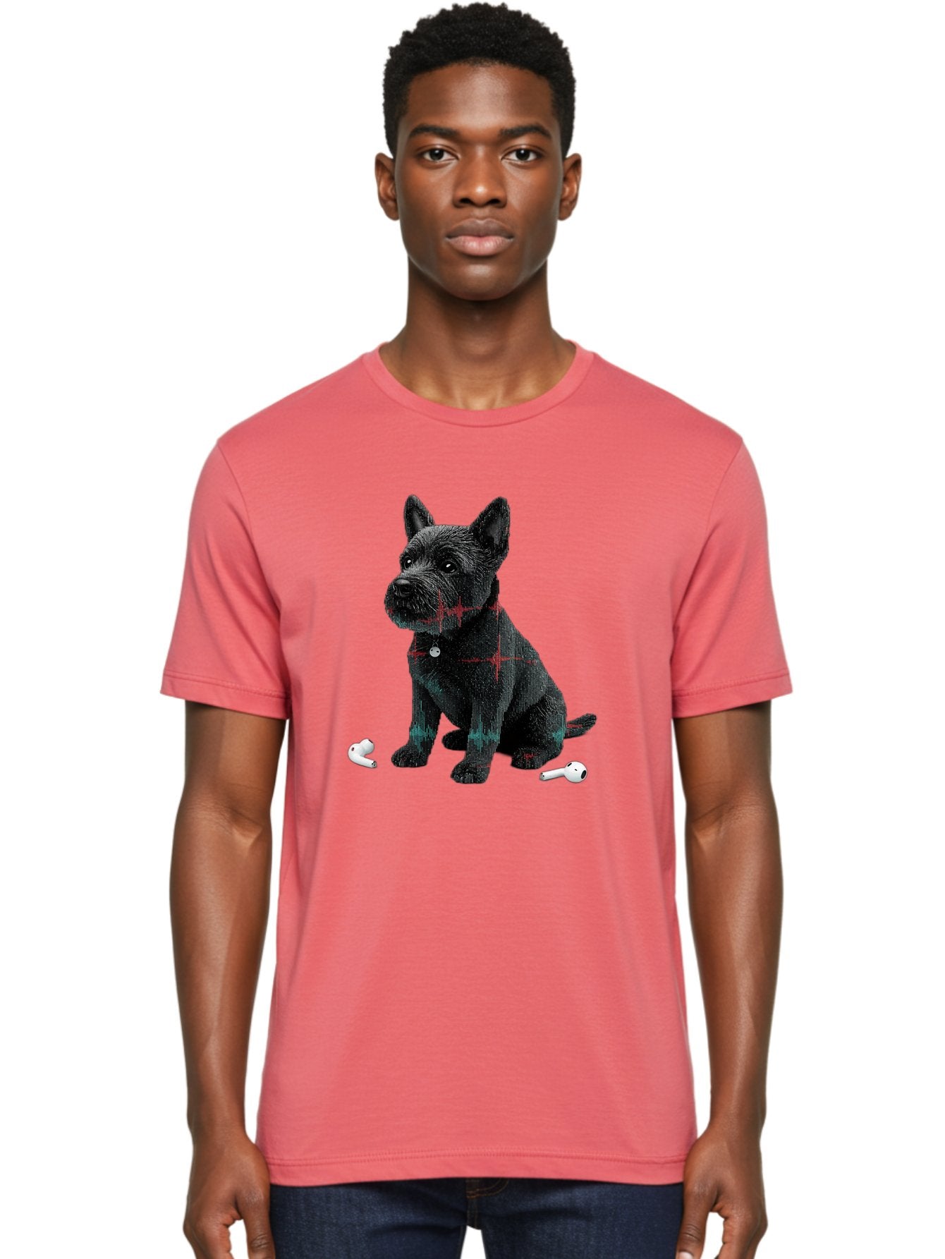 Dog-With-Earbuds Men'S Graphic Tee, 100% Cotton, Comfortable Casual Summer Wear, Machine Washable, Vintage Camera, Old Camera, Antique Camera, Black Camera, Classic Photography, Photography Equipment, Nostalgic Device, Film Camera, Camera Art Bah947 25