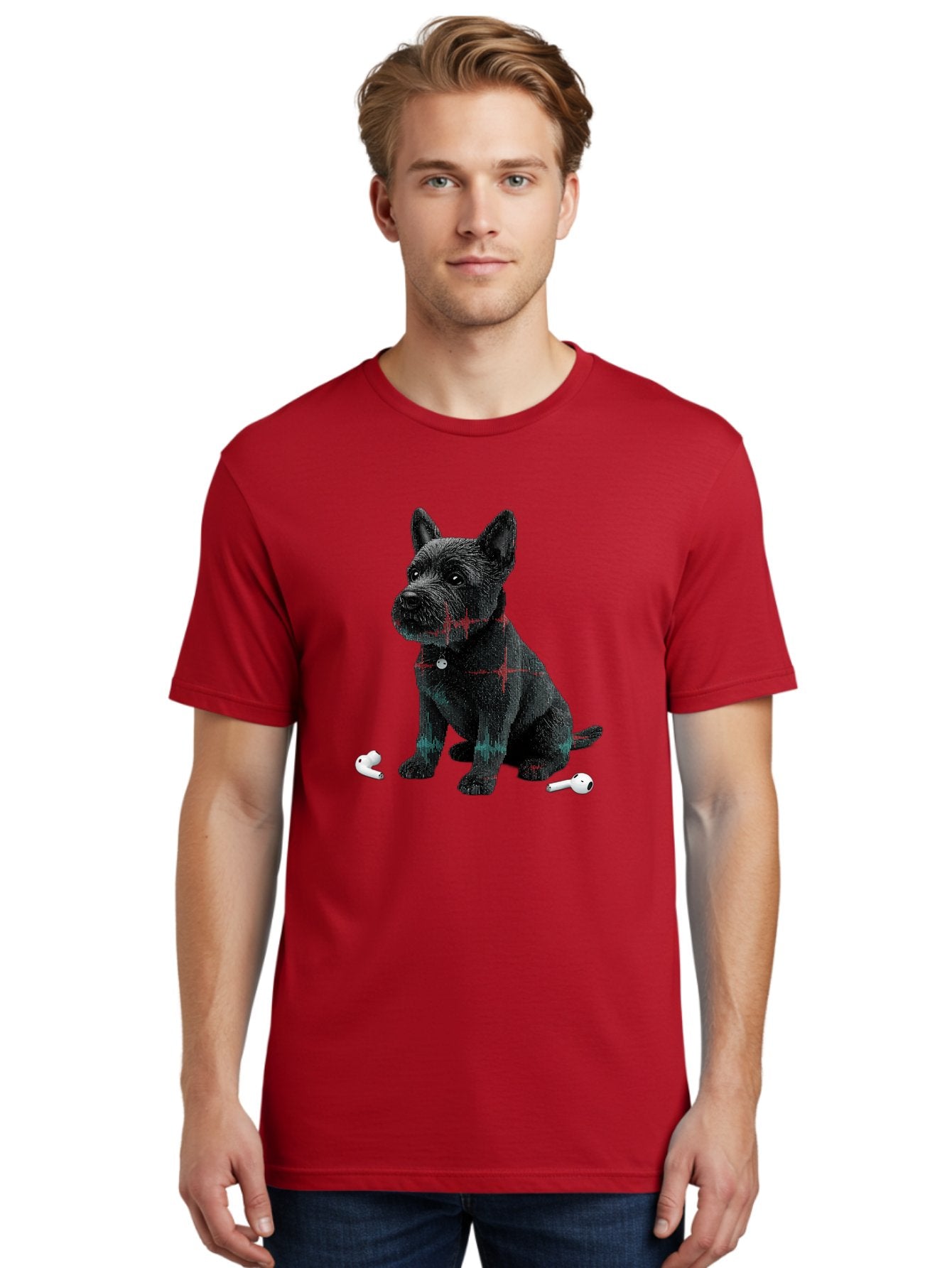 Dog-With-Earbuds Men'S Graphic Tee, 100% Cotton, Comfortable Casual Summer Wear, Machine Washable, Vintage Camera, Old Camera, Antique Camera, Black Camera, Classic Photography, Photography Equipment, Nostalgic Device, Film Camera, Camera Art Bah947 21