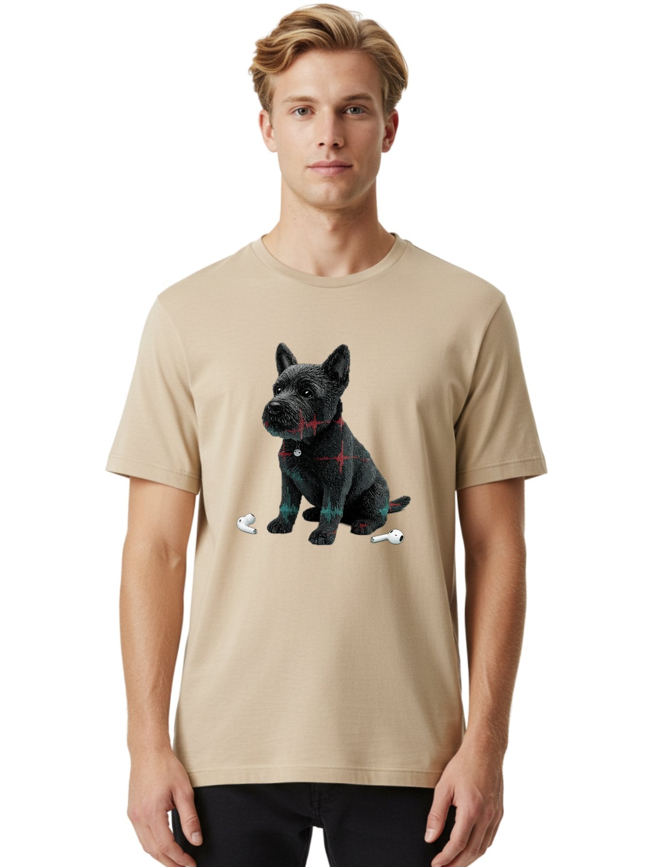 Dog-With-Earbuds Men'S Graphic Tee, 100% Cotton, Comfortable Casual Summer Wear, Machine Washable, Vintage Camera, Old Camera, Antique Camera, Black Camera, Classic Photography, Photography Equipment, Nostalgic Device, Film Camera, Camera Art Bah947 19