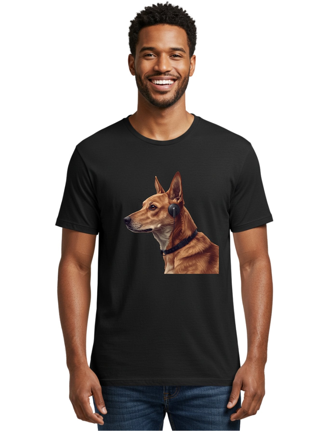 Dog-With-Headphones-2 Men'S Graphic Tee, 100% Cotton, Comfortable Casual Summer Wear, Machine Washable, Vintage Camera, Old Camera, Antique Camera, Black Camera, Classic Photography, Photography Equipment, Nostalgic Device, Film Camera, Bah949 29