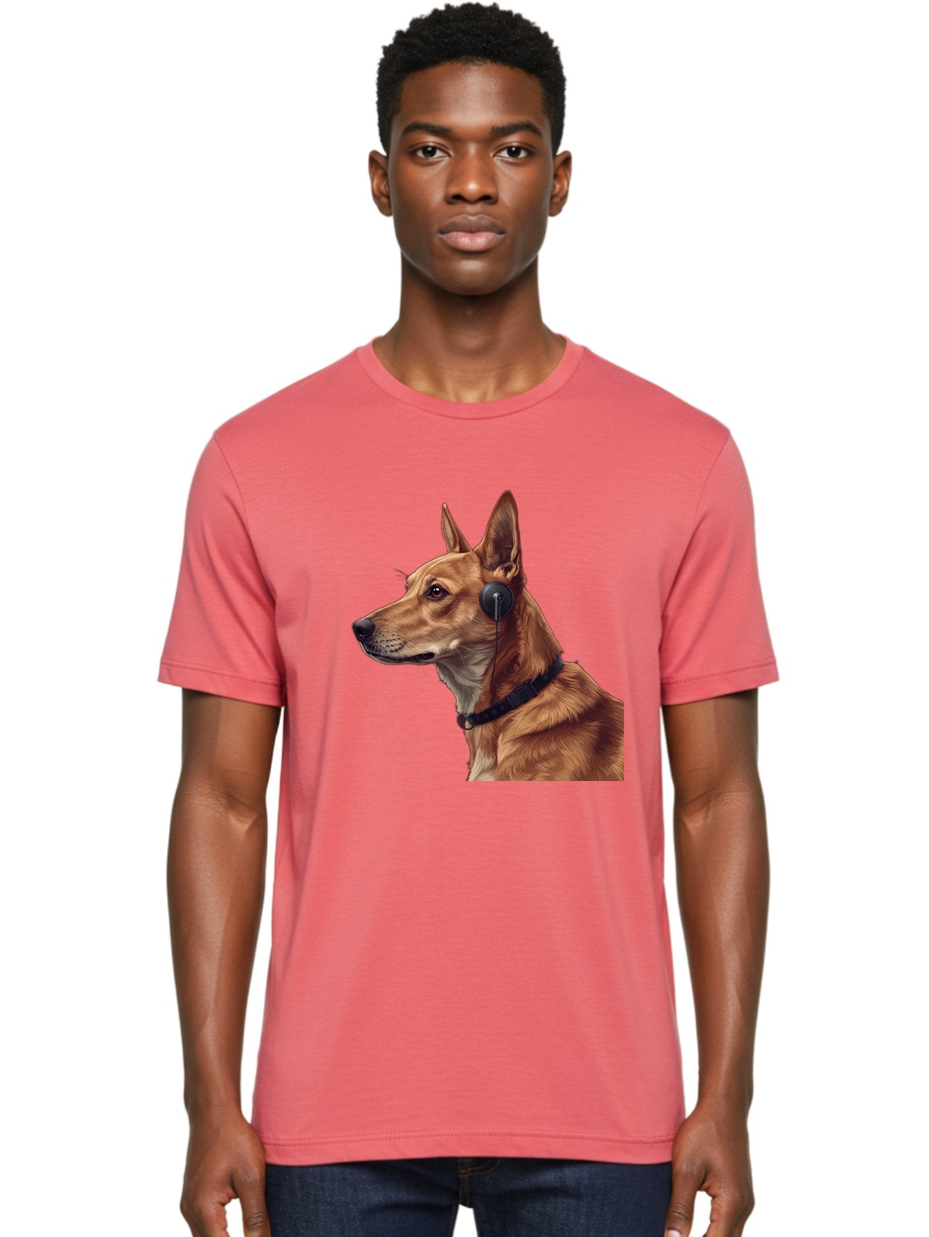 Dog-With-Headphones-2 Men'S Graphic Tee, 100% Cotton, Comfortable Casual Summer Wear, Machine Washable, Vintage Camera, Old Camera, Antique Camera, Black Camera, Classic Photography, Photography Equipment, Nostalgic Device, Film Camera, Bah949 16
