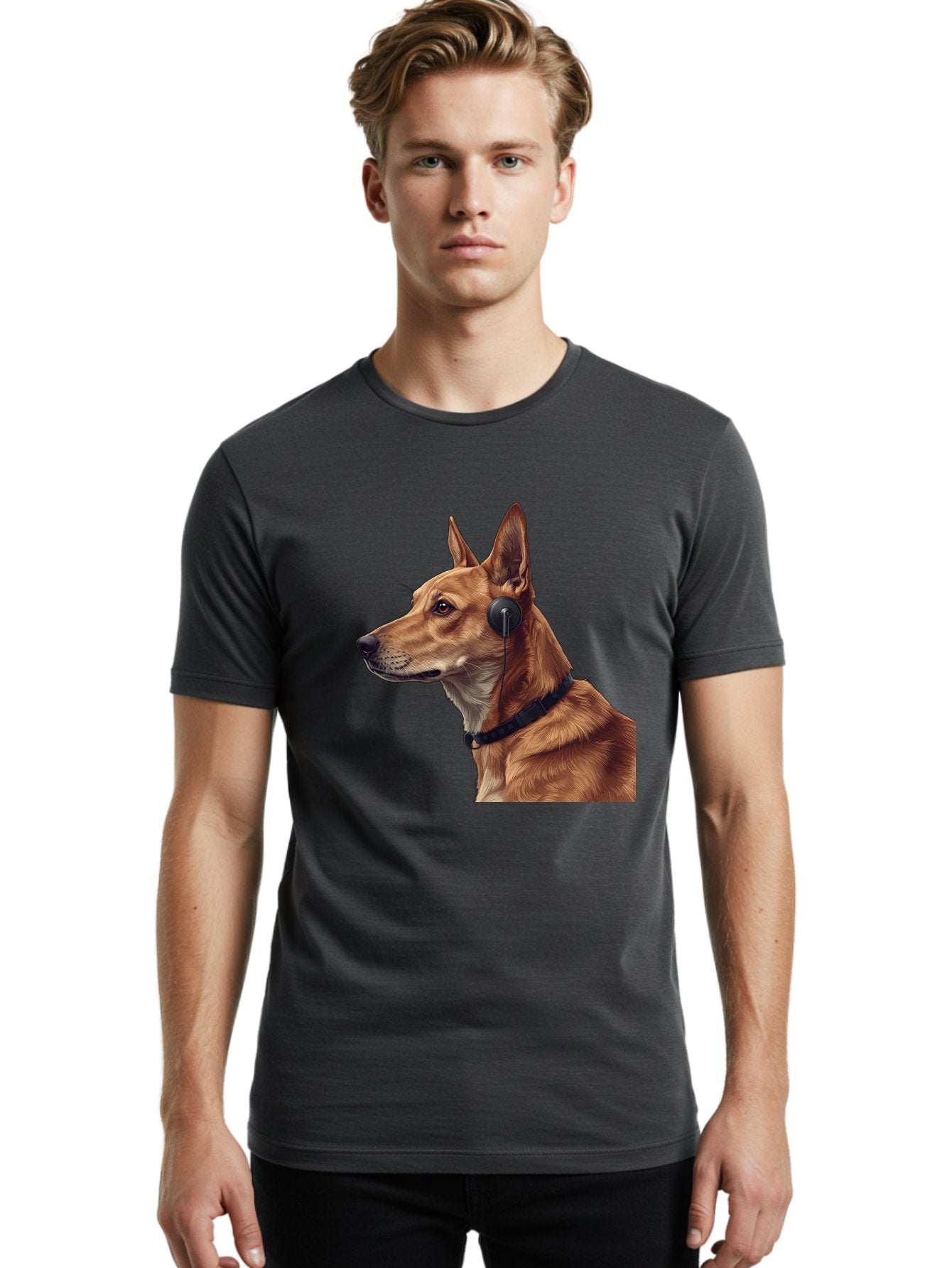 Dog-With-Headphones-2 Men'S Graphic Tee, 100% Cotton, Comfortable Casual Summer Wear, Machine Washable, Vintage Camera, Old Camera, Antique Camera, Black Camera, Classic Photography, Photography Equipment, Nostalgic Device, Film Camera, Bah949 20