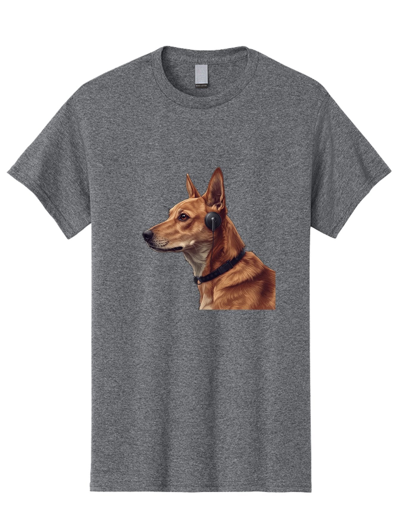 Dog-With-Headphones-2 Men'S Graphic Tee, 100% Cotton, Comfortable Casual Summer Wear, Machine Washable, Vintage Camera, Old Camera, Antique Camera, Black Camera, Classic Photography, Photography Equipment, Nostalgic Device, Film Camera, Bah949