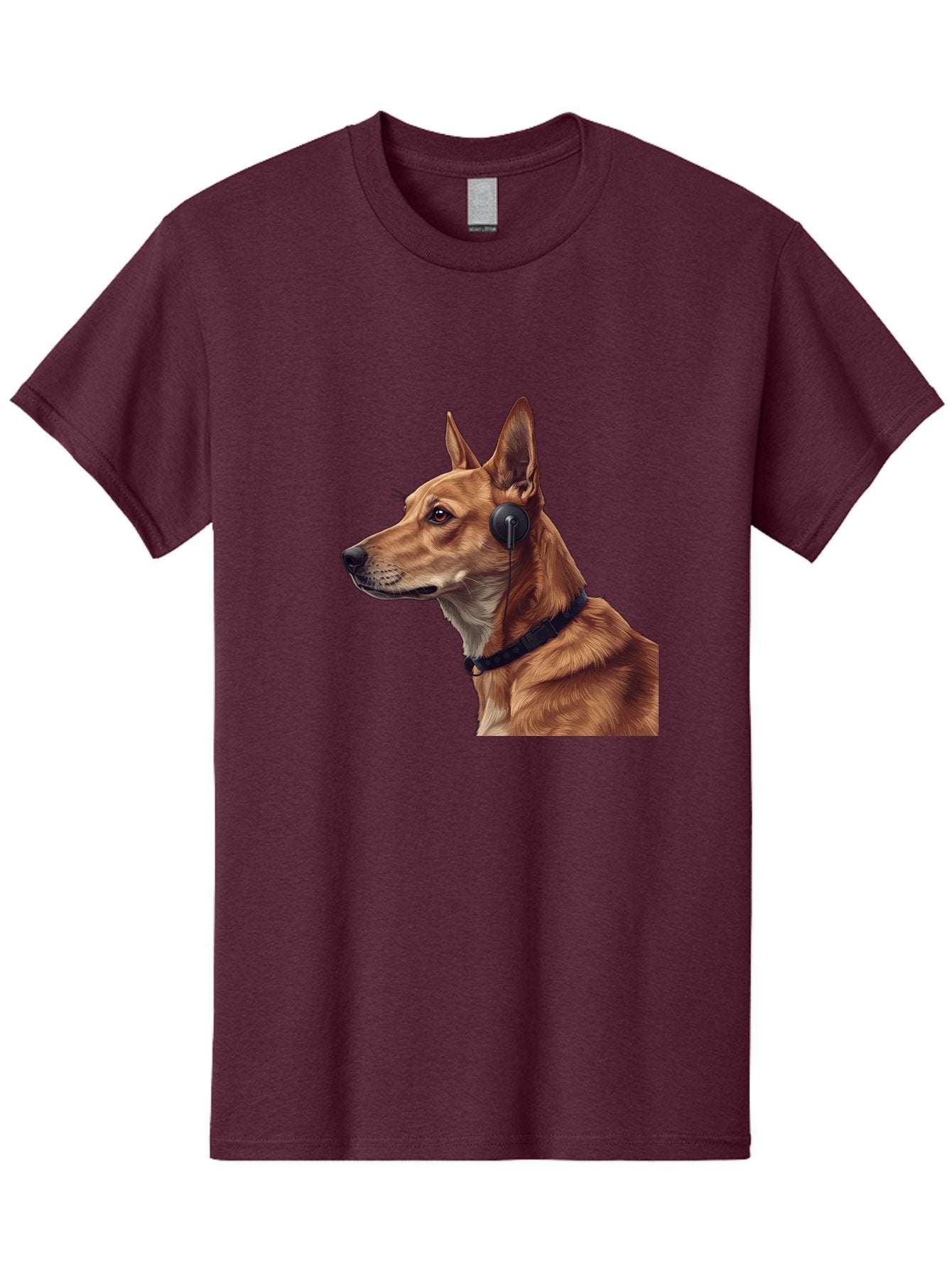 Dog-With-Headphones-2 Men'S Graphic Tee, 100% Cotton, Comfortable Casual Summer Wear, Machine Washable, Vintage Camera, Old Camera, Antique Camera, Black Camera, Classic Photography, Photography Equipment, Nostalgic Device, Film Camera, Bah949