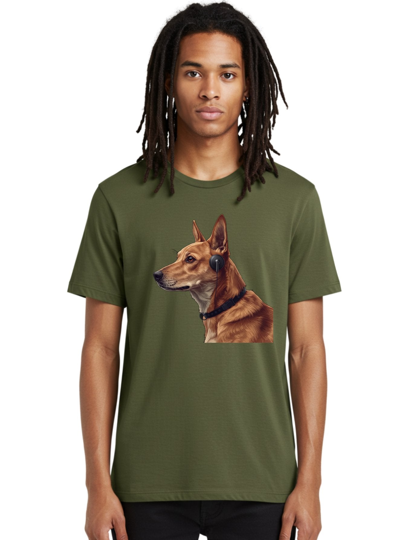 Dog-With-Headphones-2 Men'S Graphic Tee, 100% Cotton, Comfortable Casual Summer Wear, Machine Washable, Vintage Camera, Old Camera, Antique Camera, Black Camera, Classic Photography, Photography Equipment, Nostalgic Device, Film Camera, Bah949 23