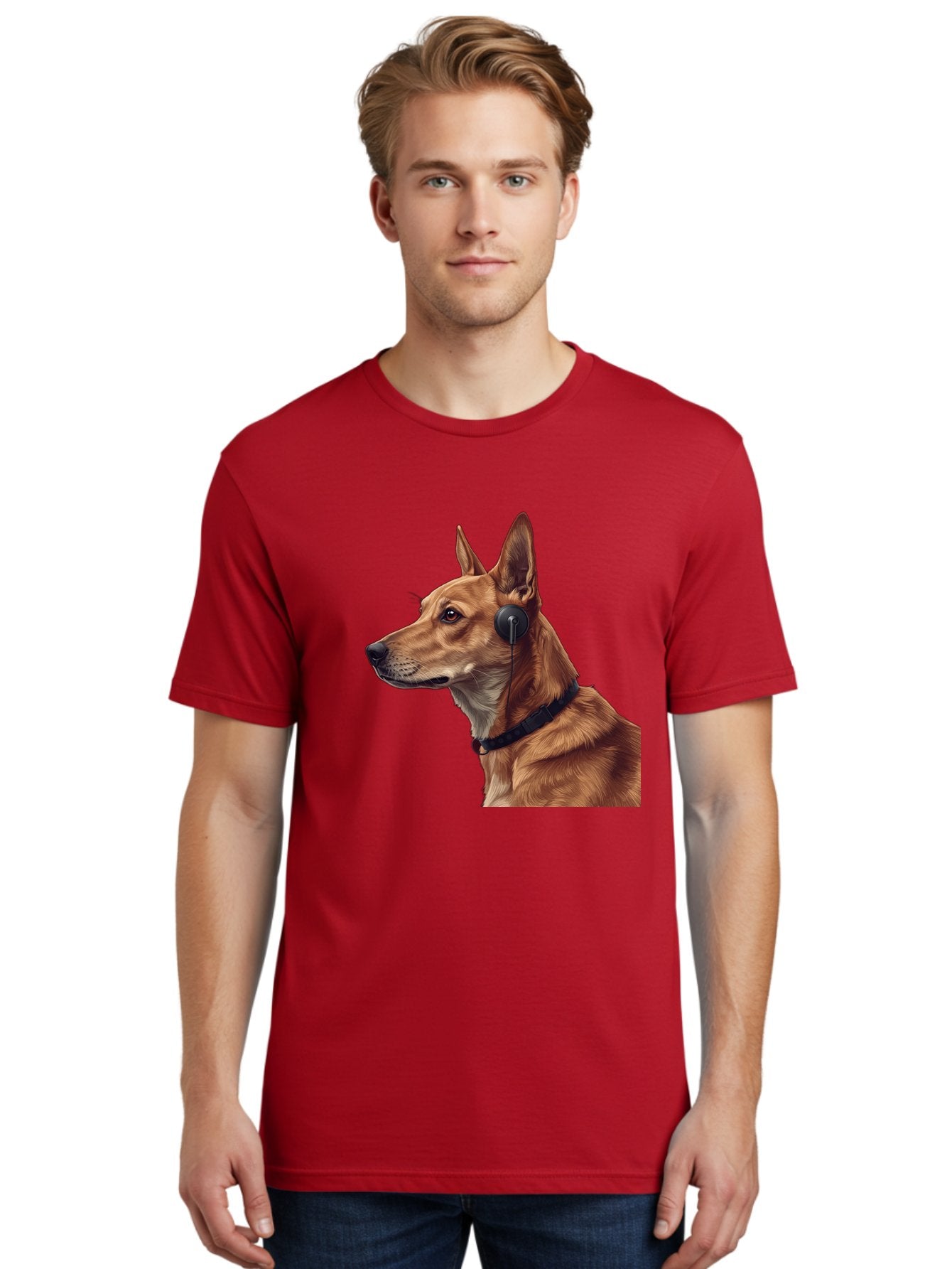 Dog-With-Headphones-2 Men'S Graphic Tee, 100% Cotton, Comfortable Casual Summer Wear, Machine Washable, Vintage Camera, Old Camera, Antique Camera, Black Camera, Classic Photography, Photography Equipment, Nostalgic Device, Film Camera, Bah949 30